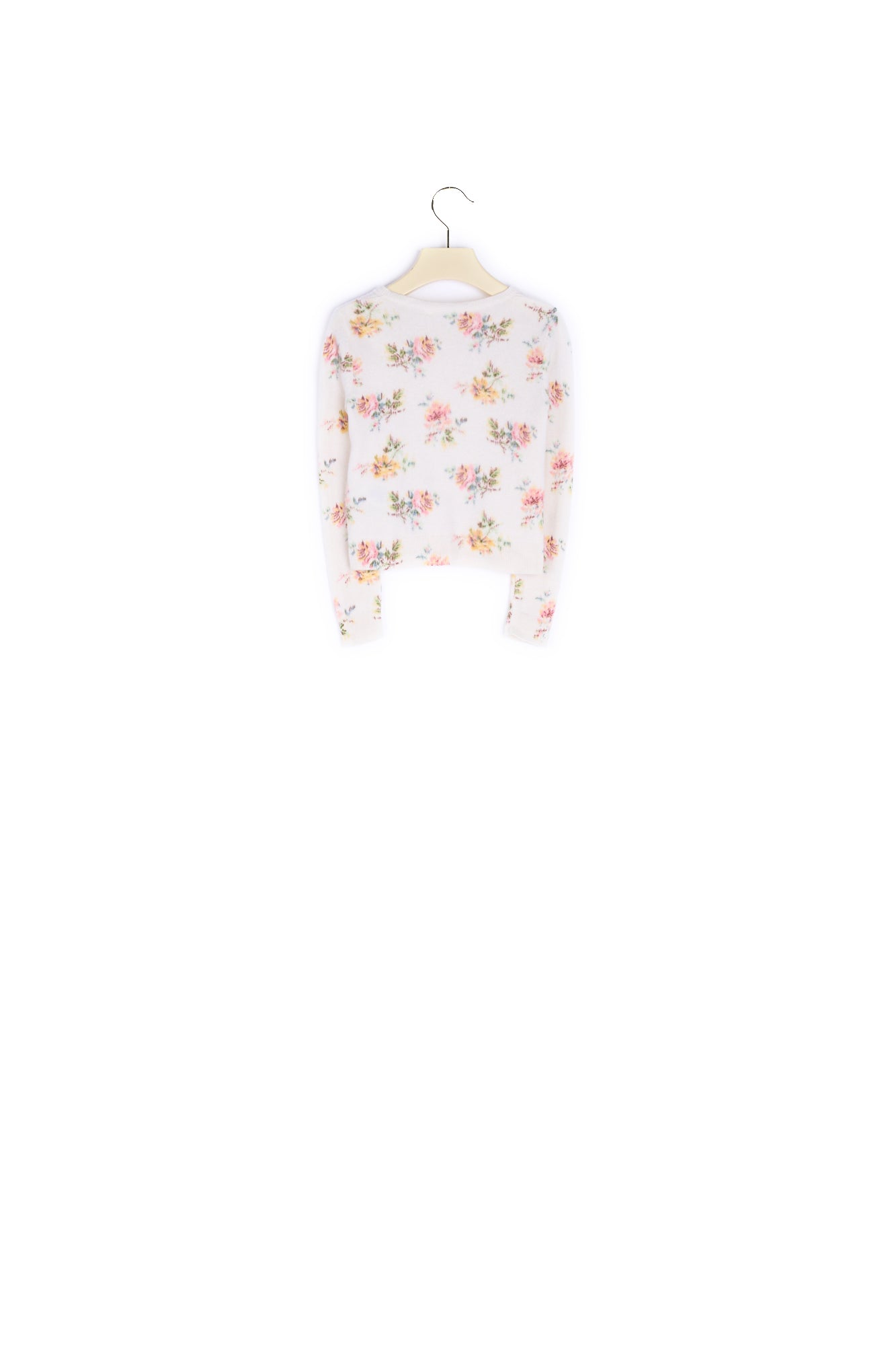 Cardigan fille en cachemire imprimé - Bonpoint vintage