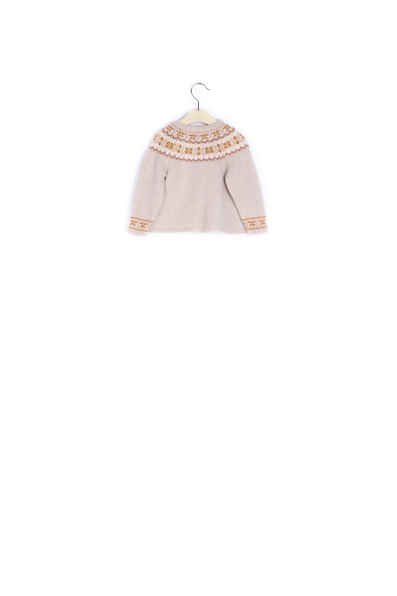 Pull en mérinos à intarsia - Bonpoint vintage