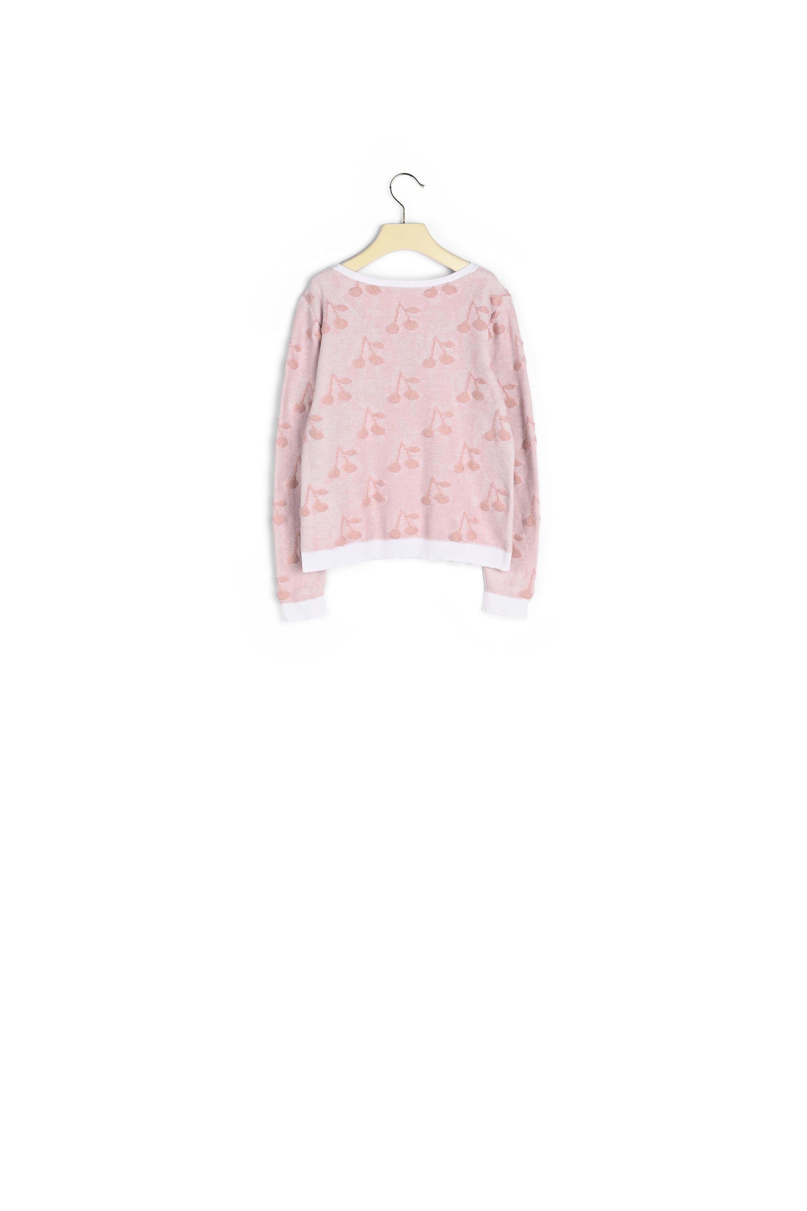 Pull à jacquard cerises - Bonpoint vintage