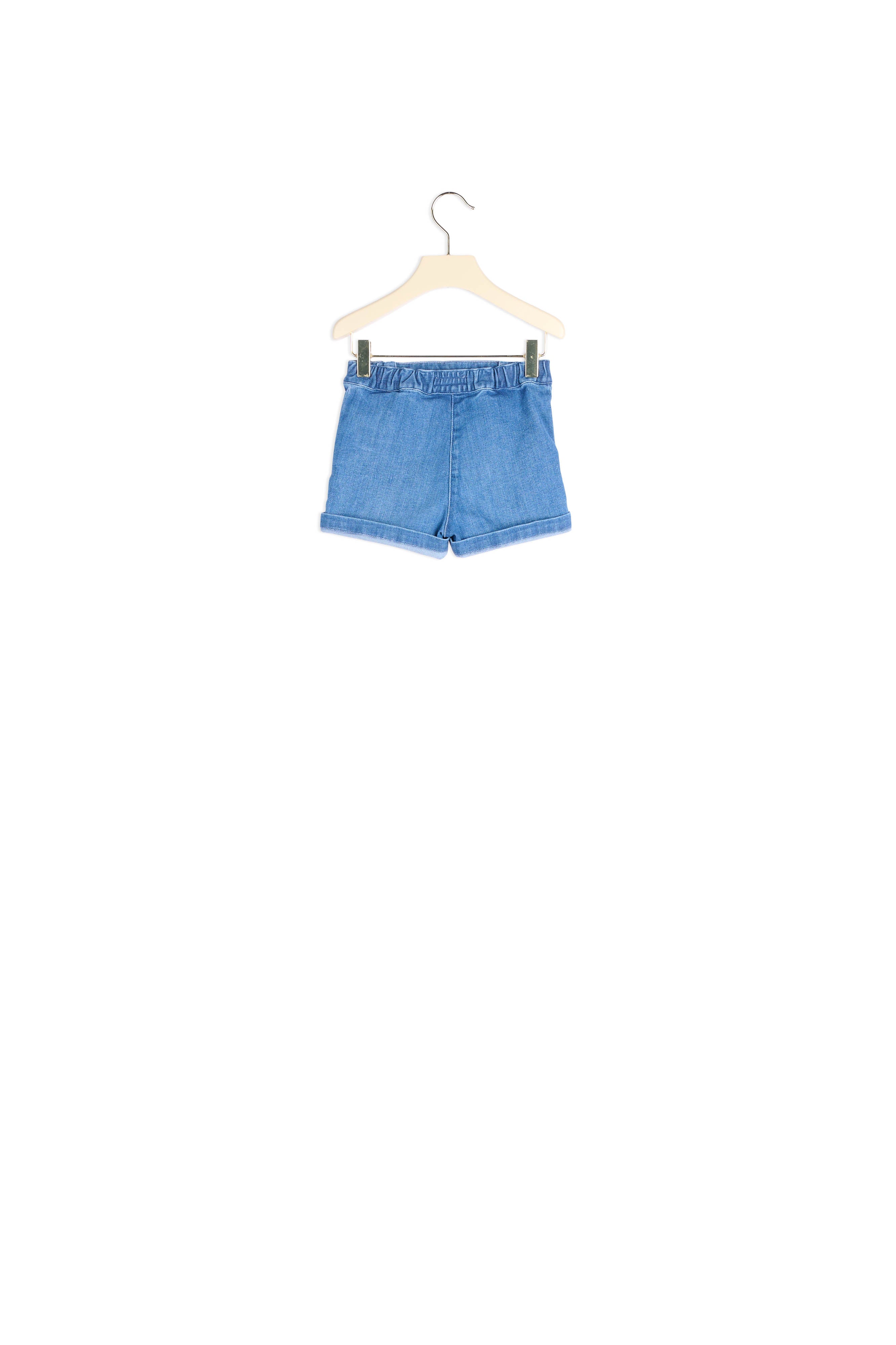 Short en denim à boutons - Bonpoint vintage