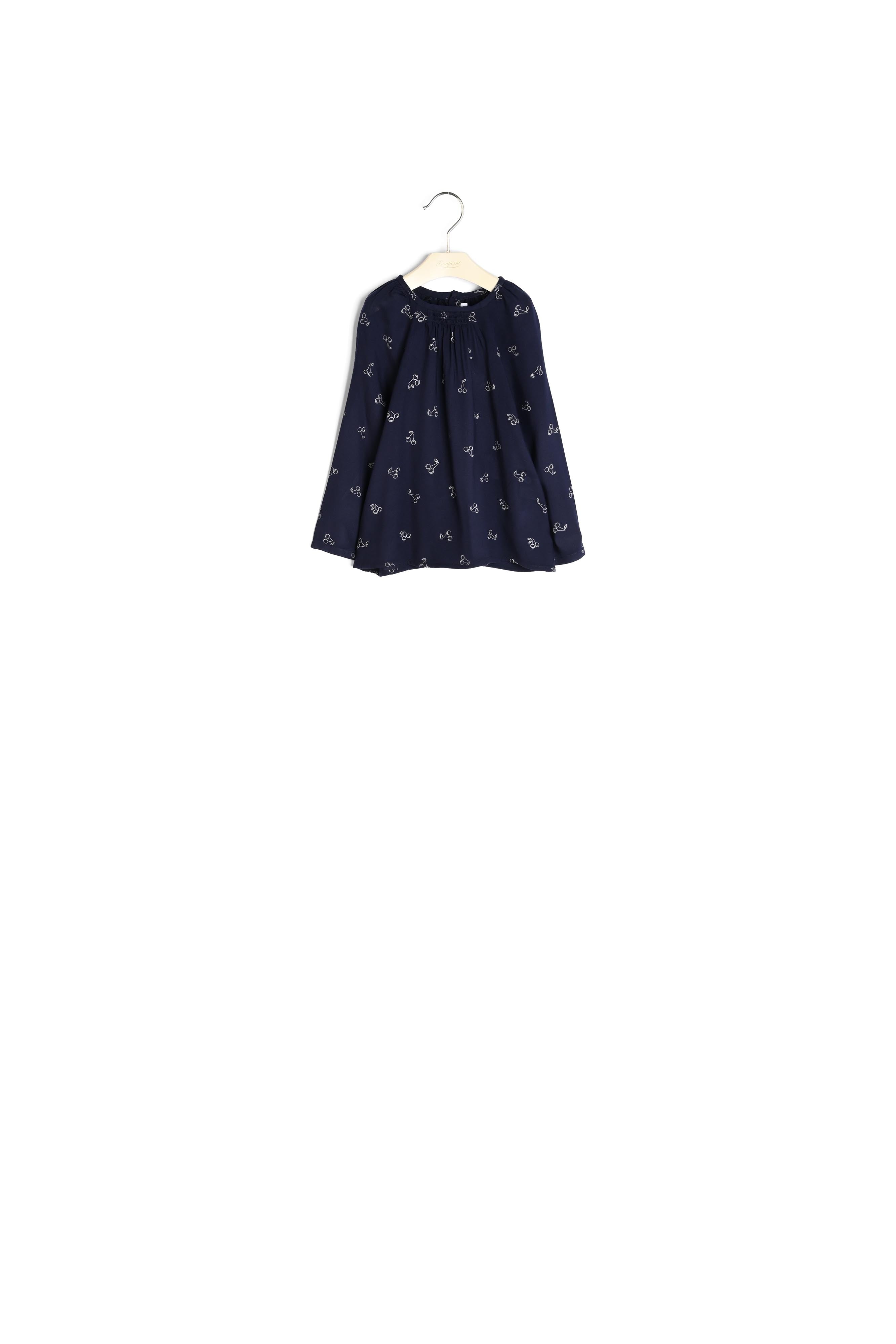 Blouse imprimée de cerises fille - Bonpoint vintage