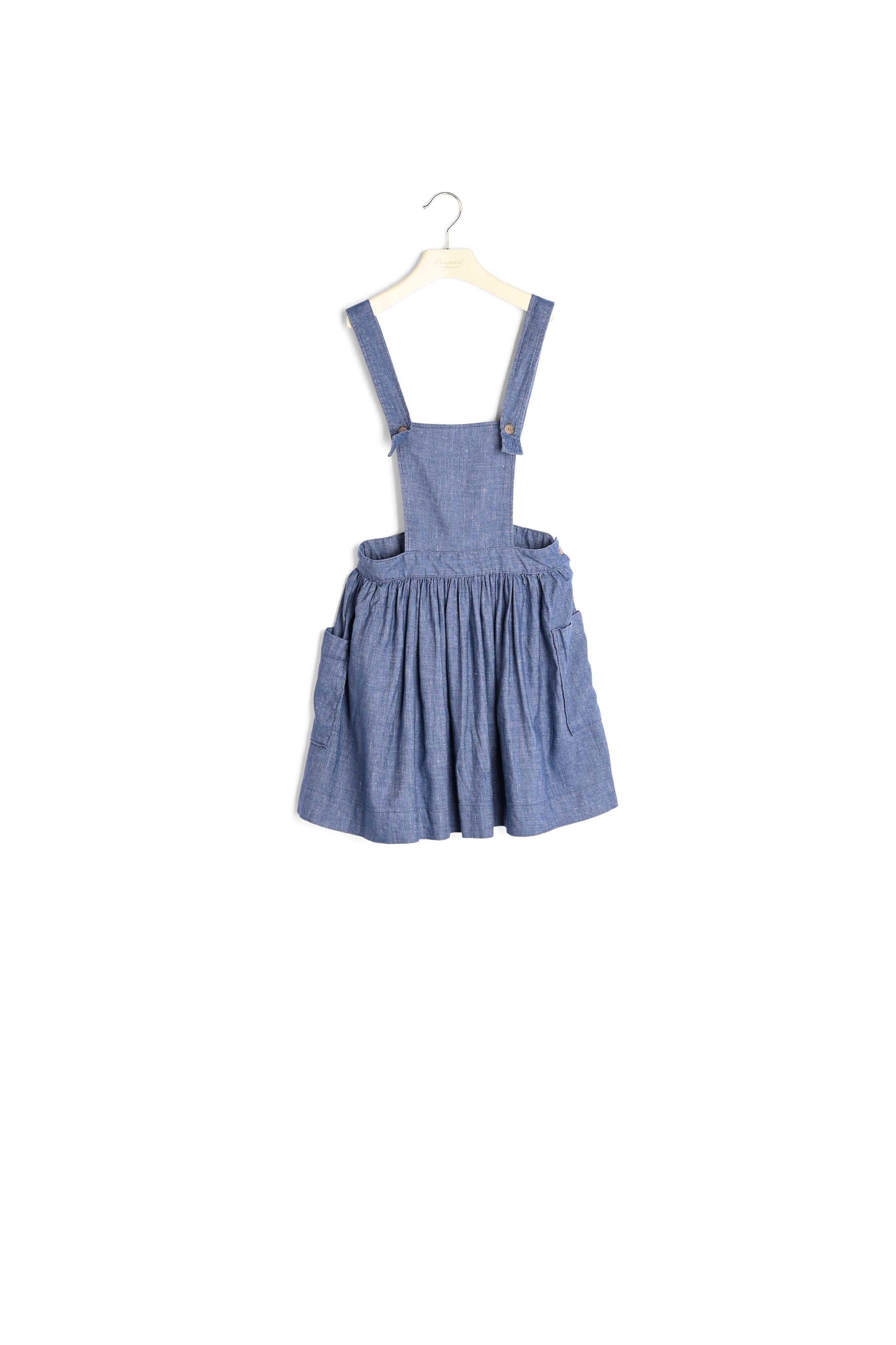 Robe tablier en twill - Bonpoint vintage