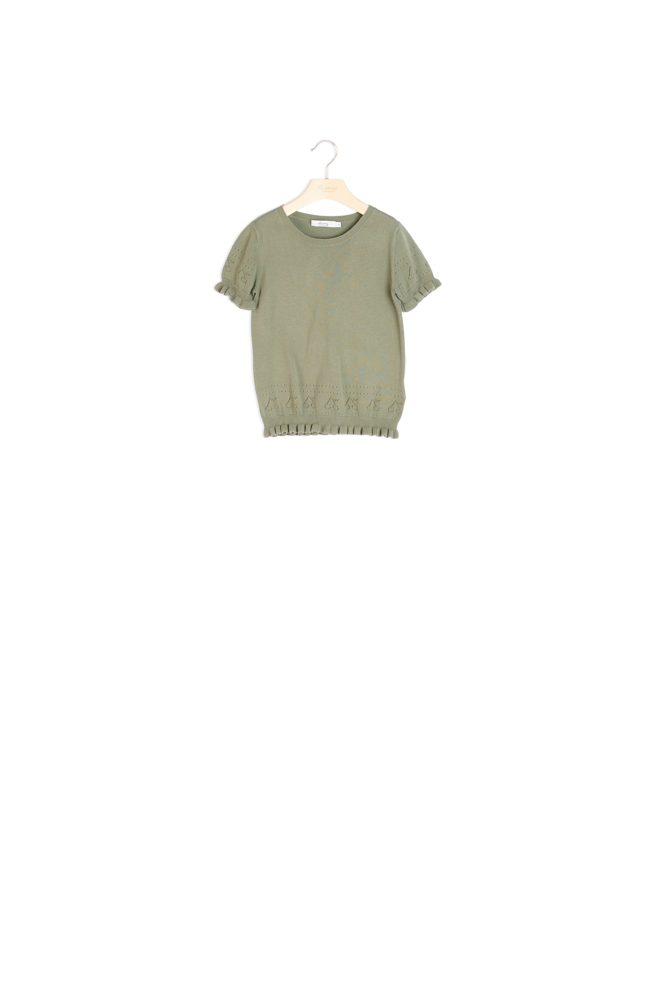 Pull en coton ajouré - Bonpoint vintage
