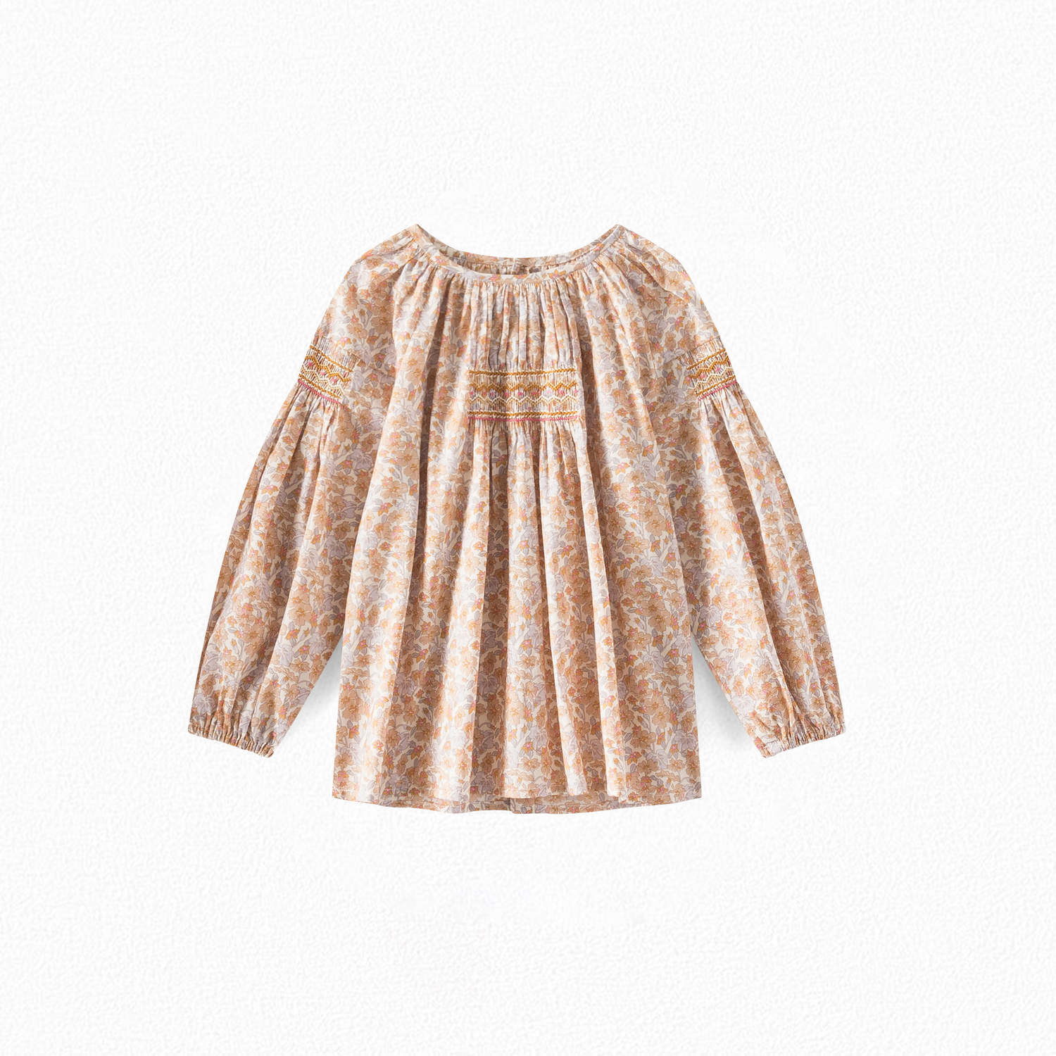 Blouse Liberty smockée fille - Bonpoint vintage