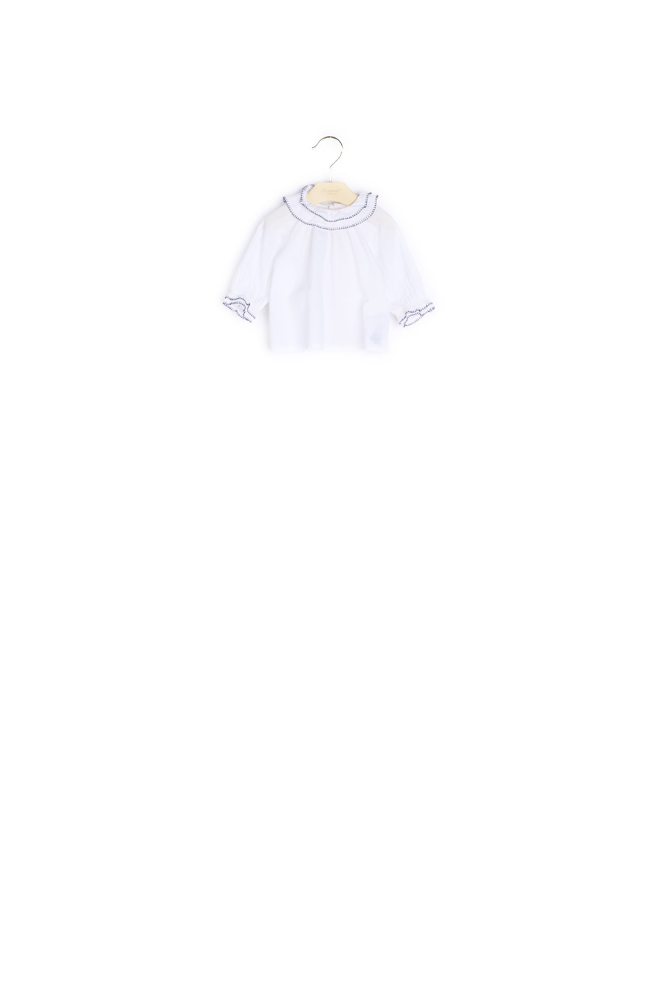 Blouse à volants brodés bébé - Bonpoint vintage