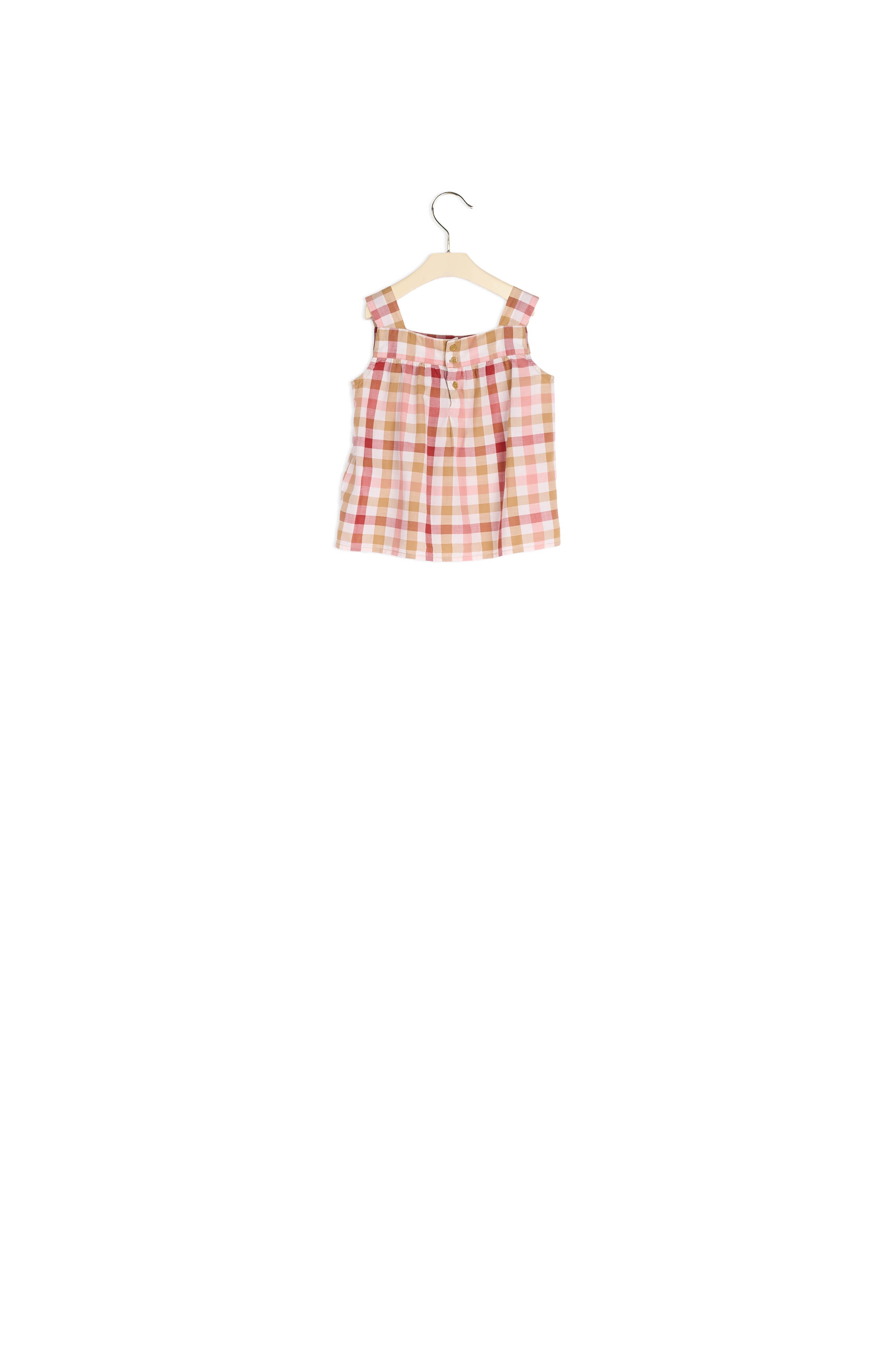 Blouse à carreaux fille - Bonpoint vintage