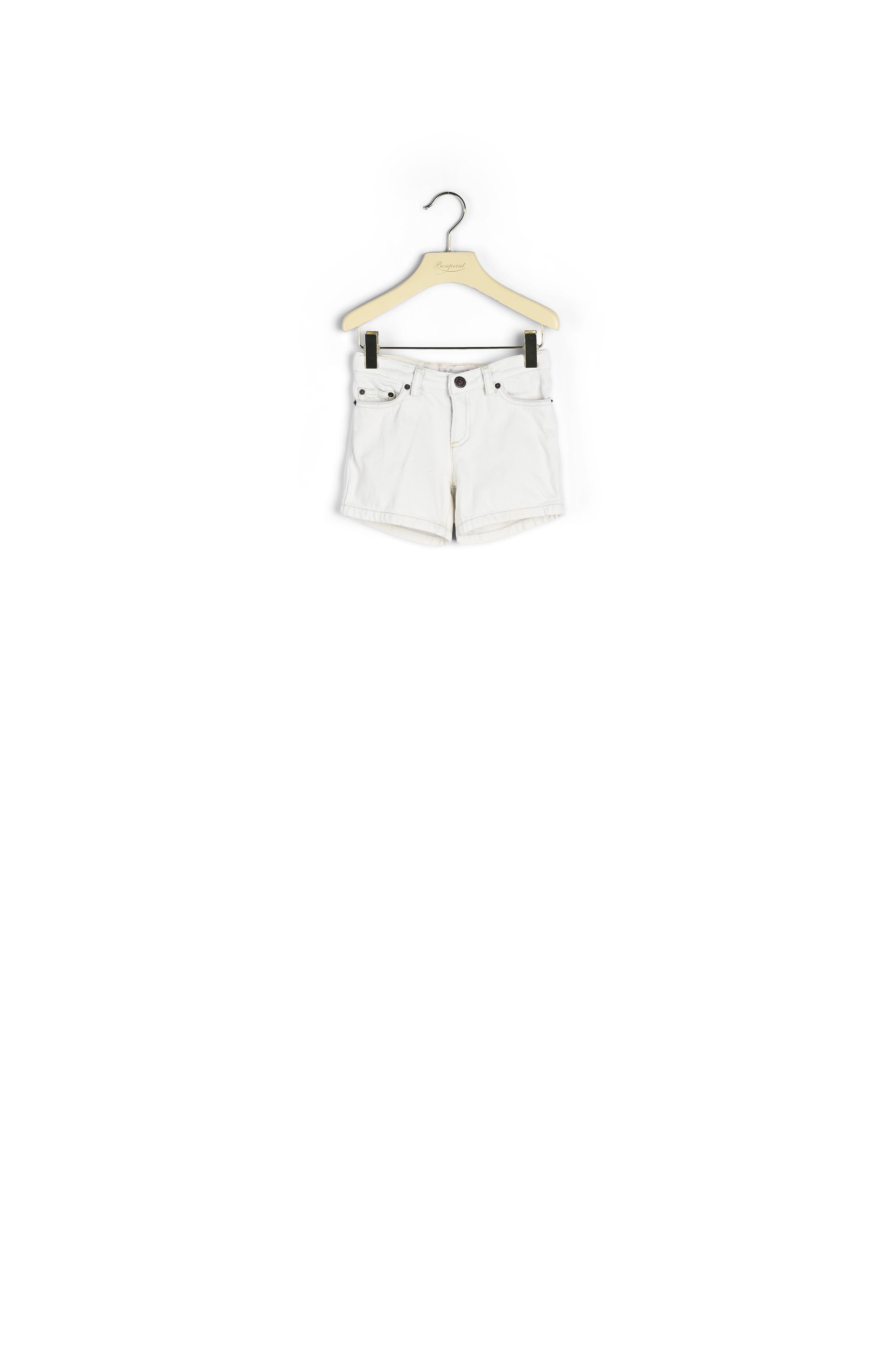Short en jean avec broderie - Bonpoint vintage
