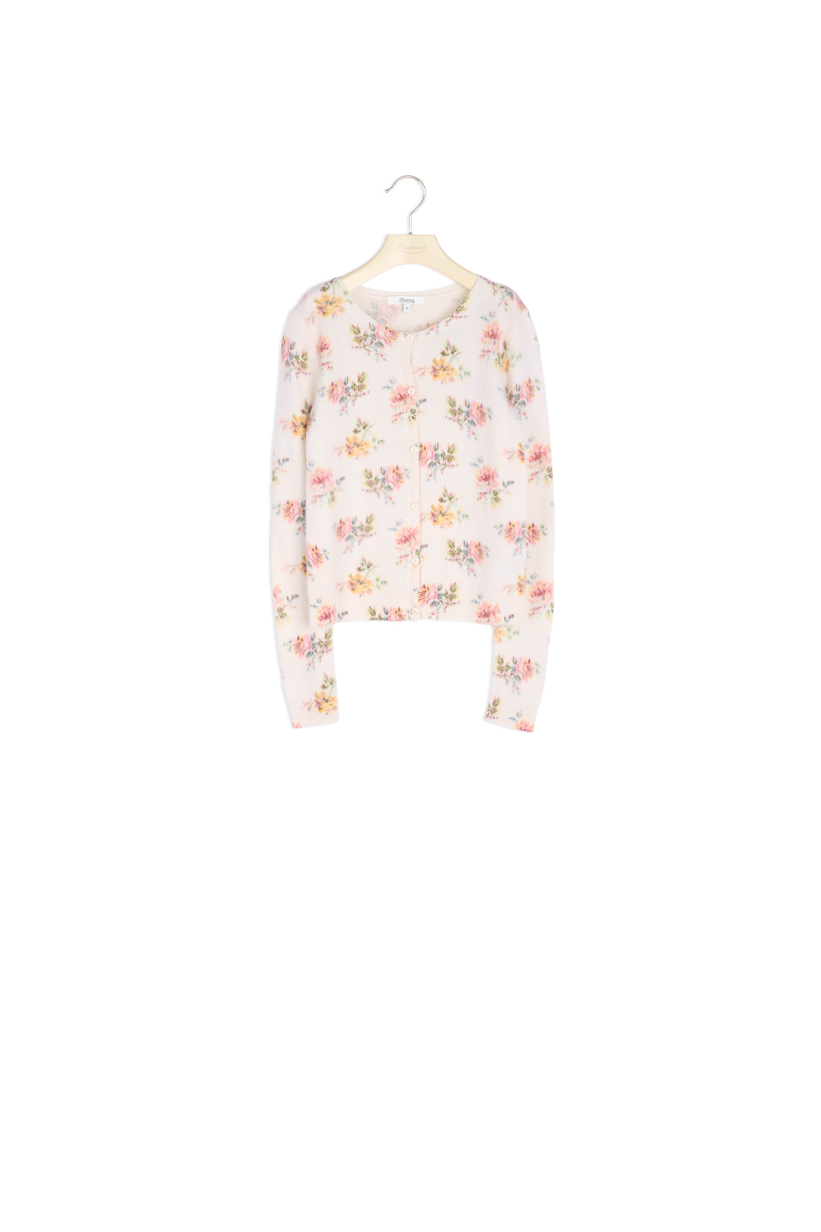Cardigan en cachemire imprimé - Bonpoint vintage