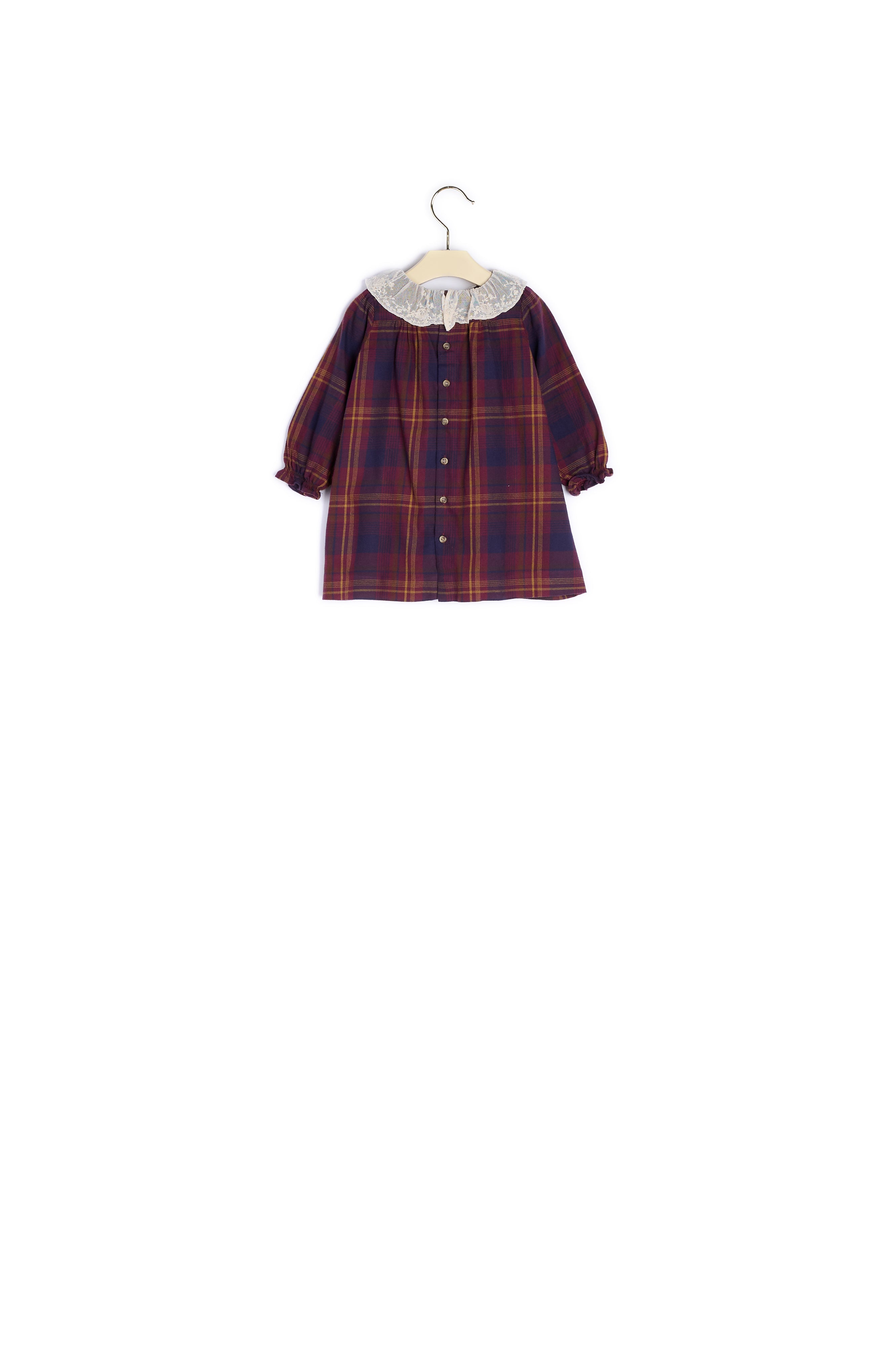 Robe en twill émerisé bébé - Bonpoint vintage