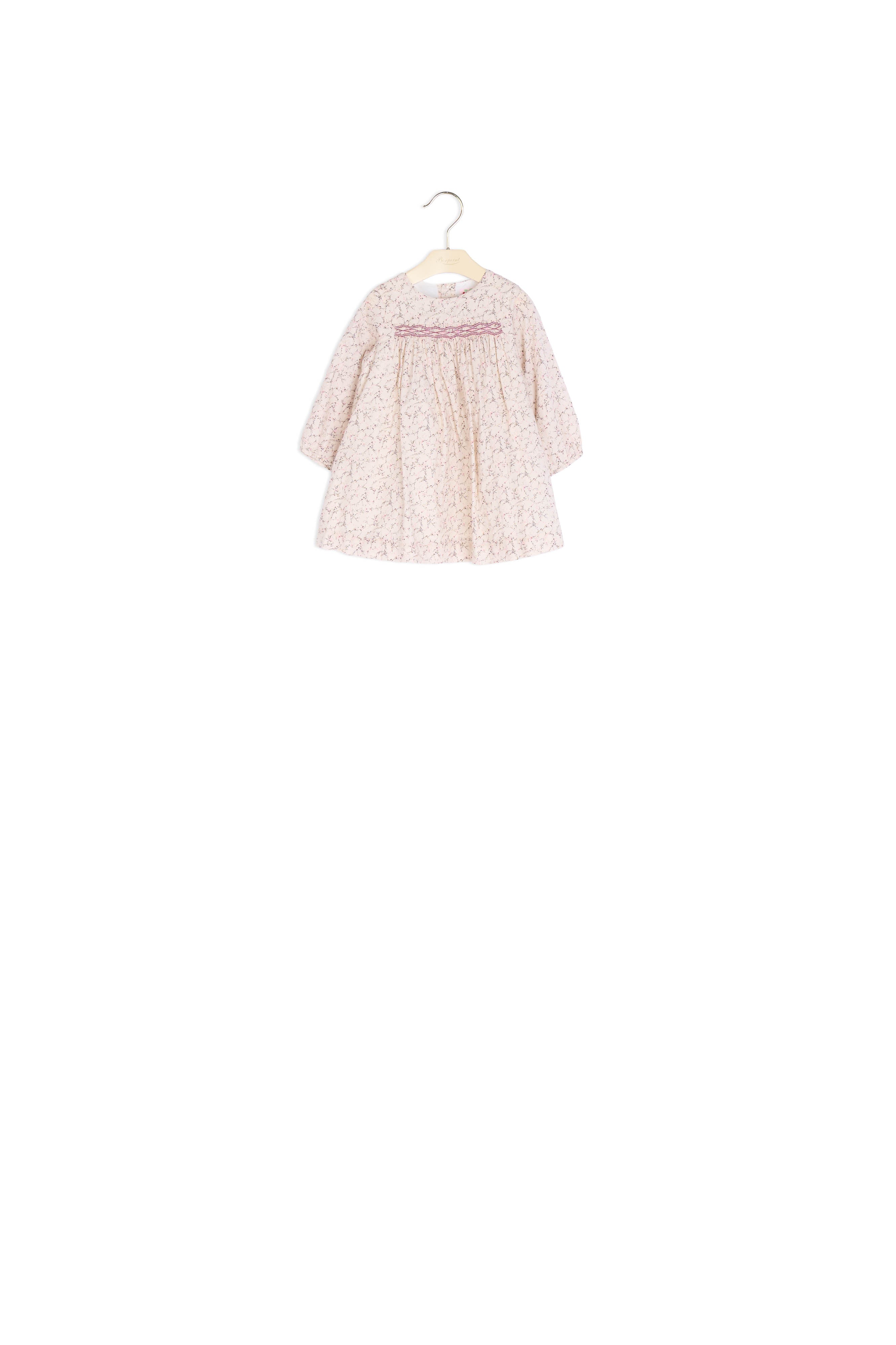 Robe smockée en tissu Liberty bébé - Bonpoint vintage