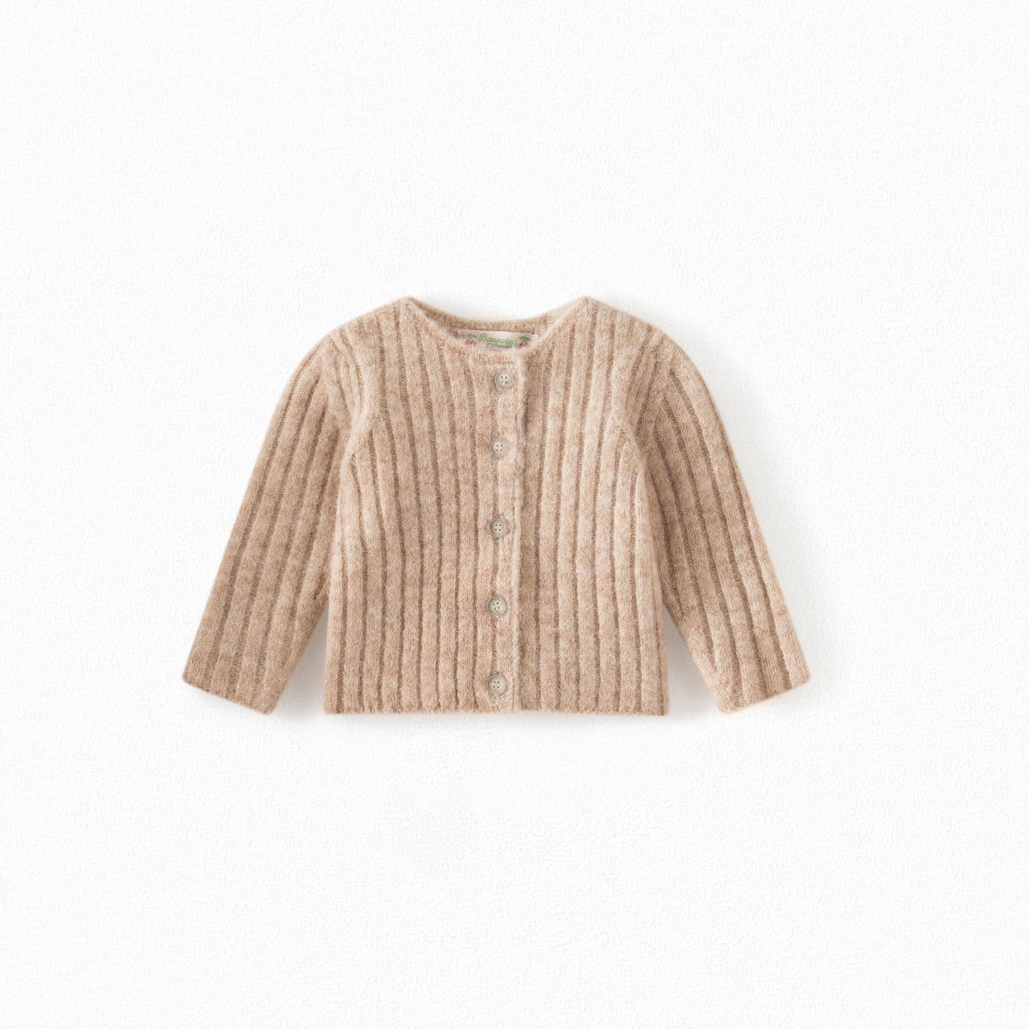 Cardigan à côtes bébé - Bonpoint vintage