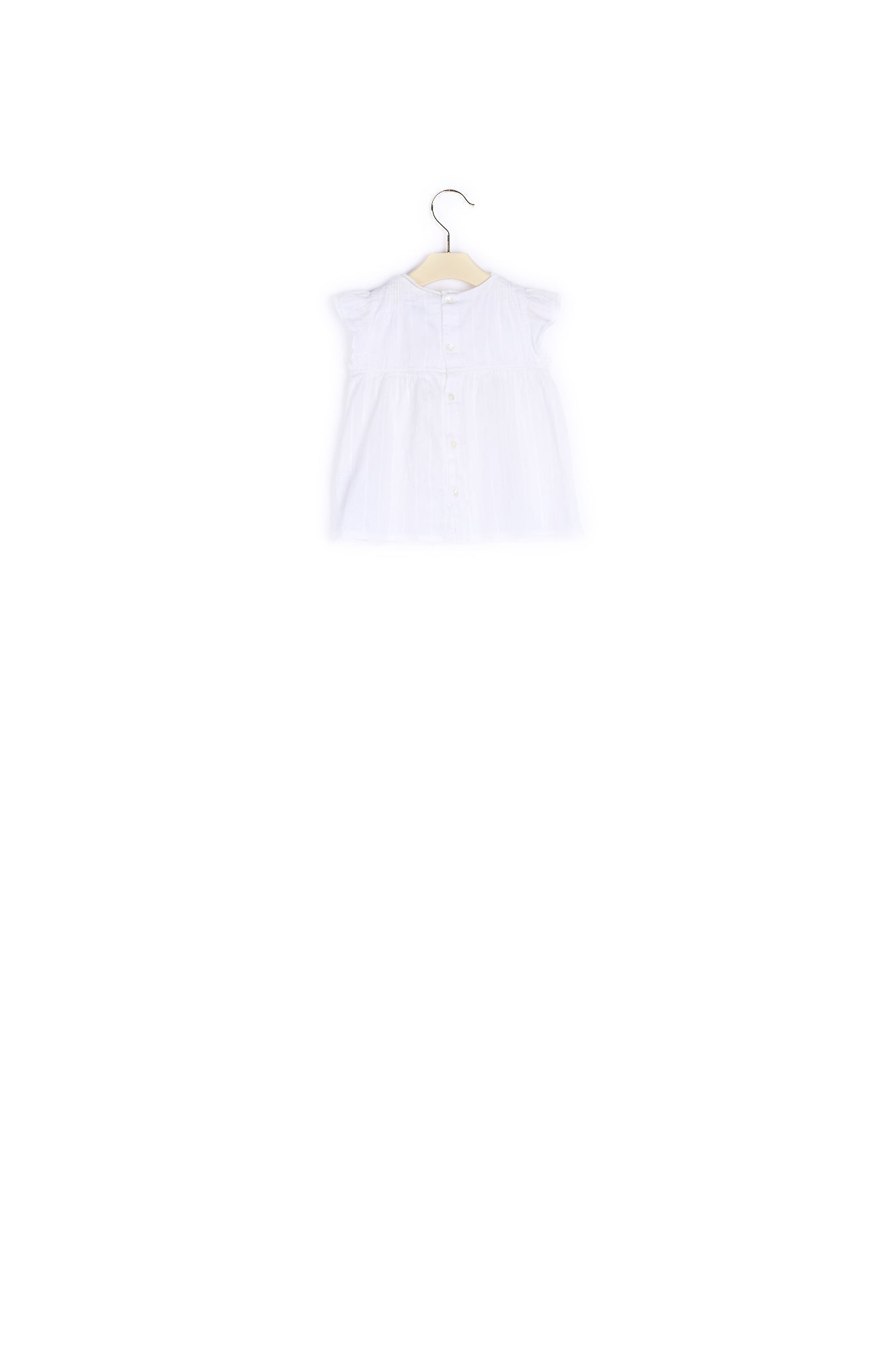 Blouse en coton avec dentelle - Bonpoint vintage