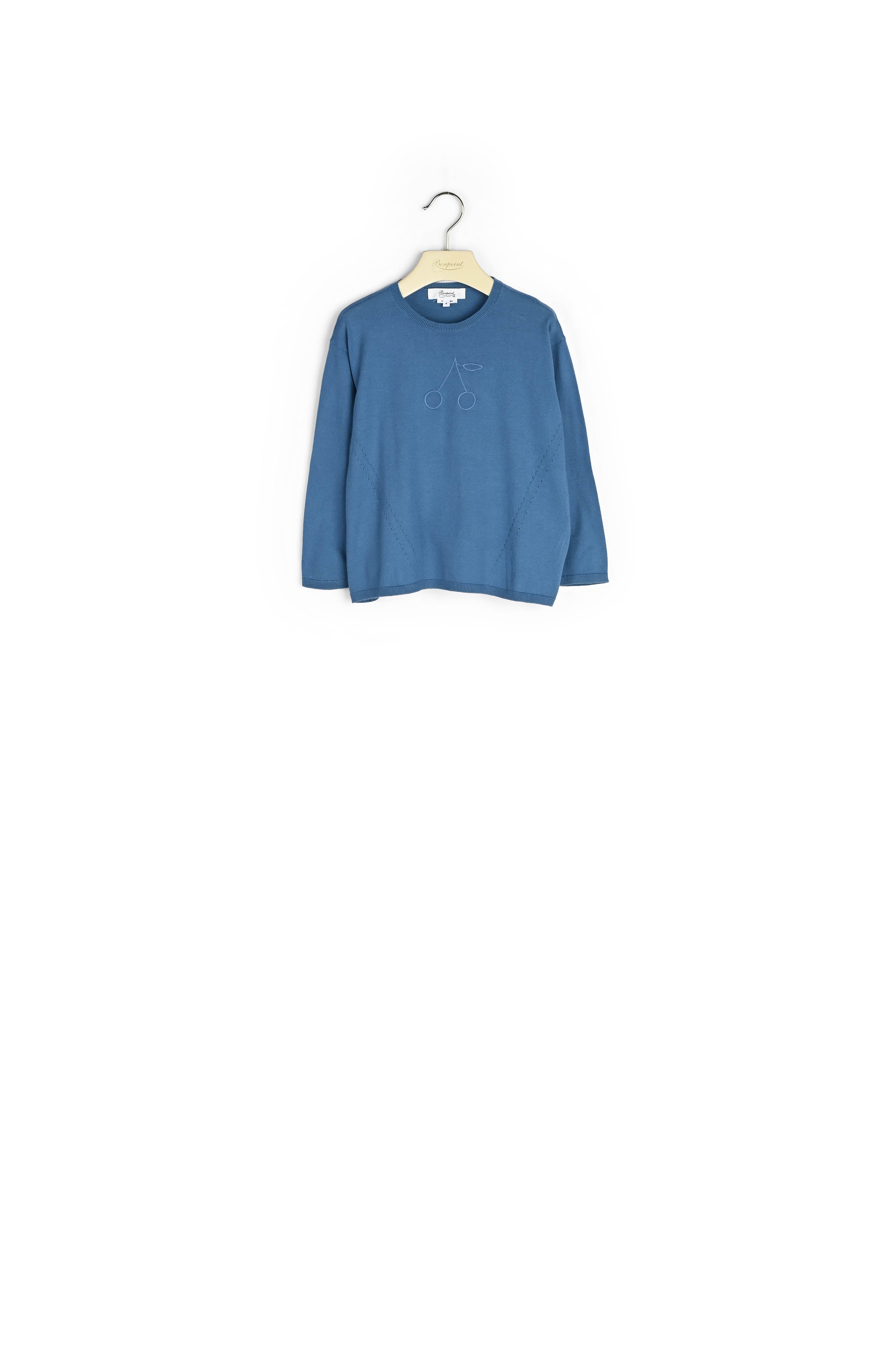 Pull à manches longues brodé - Bonpoint vintage