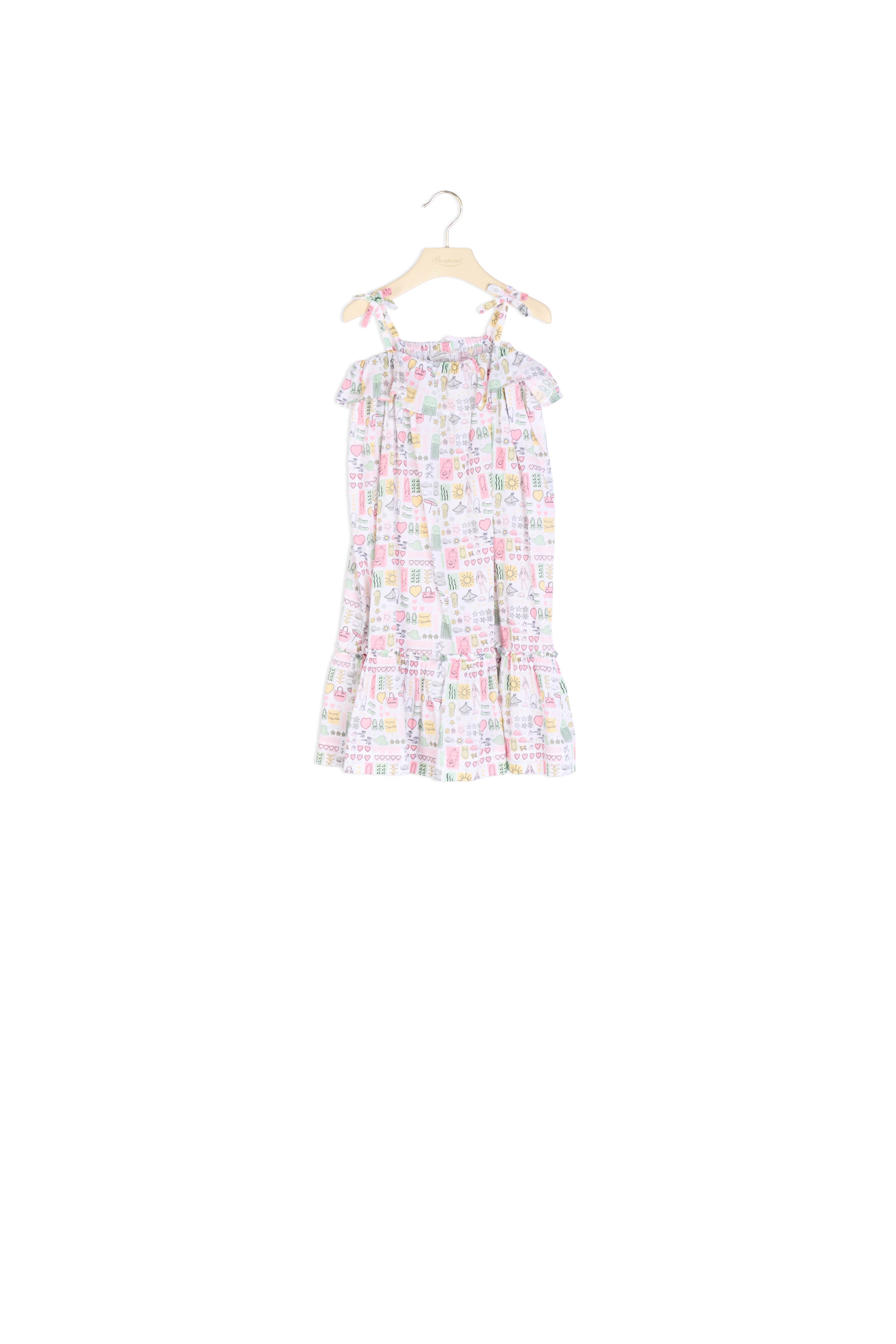 Robe en popeline imprimée - Bonpoint vintage