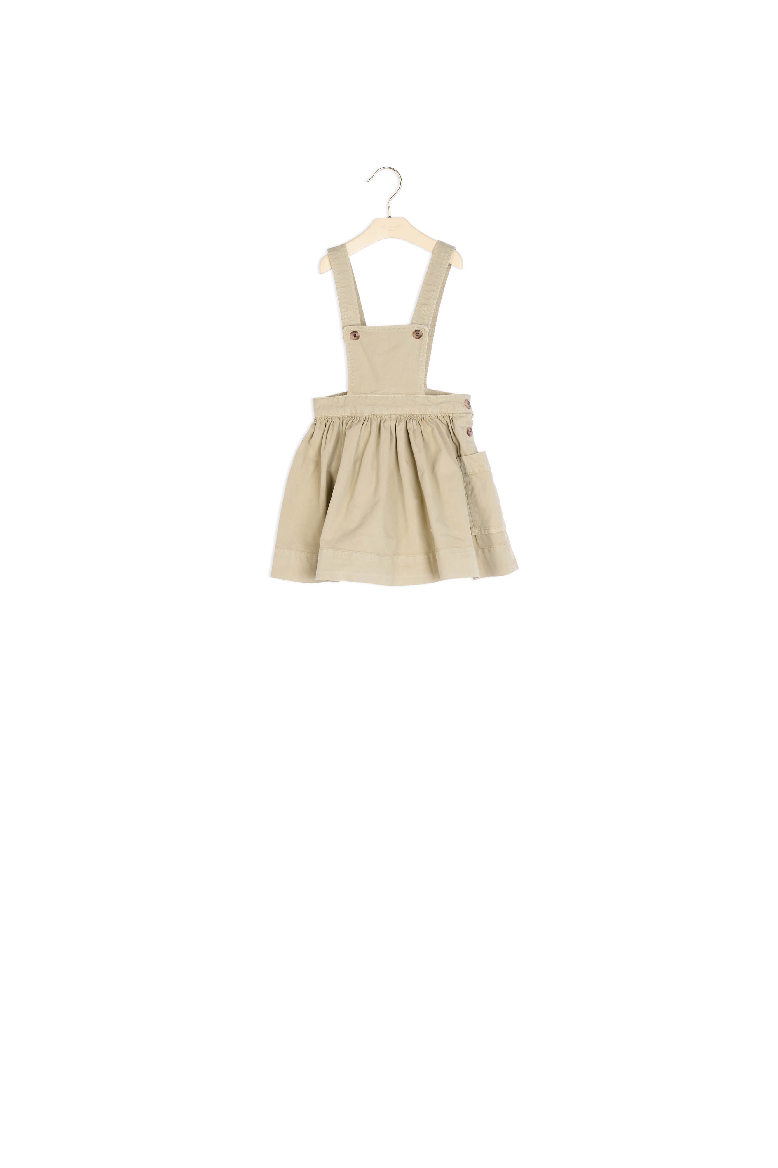 Robe tablier en jean léger fille - Bonpoint vintage