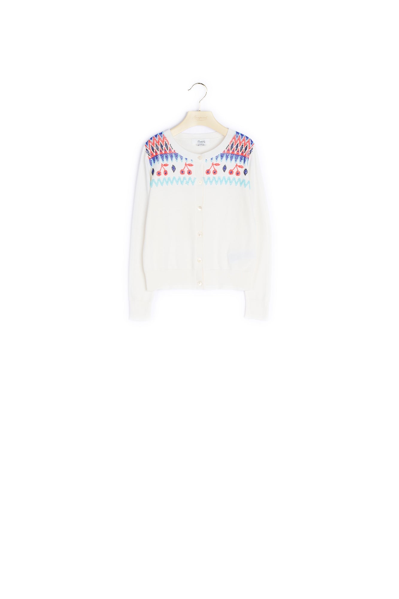 Cardigan avec perles brodées - Bonpoint vintage
