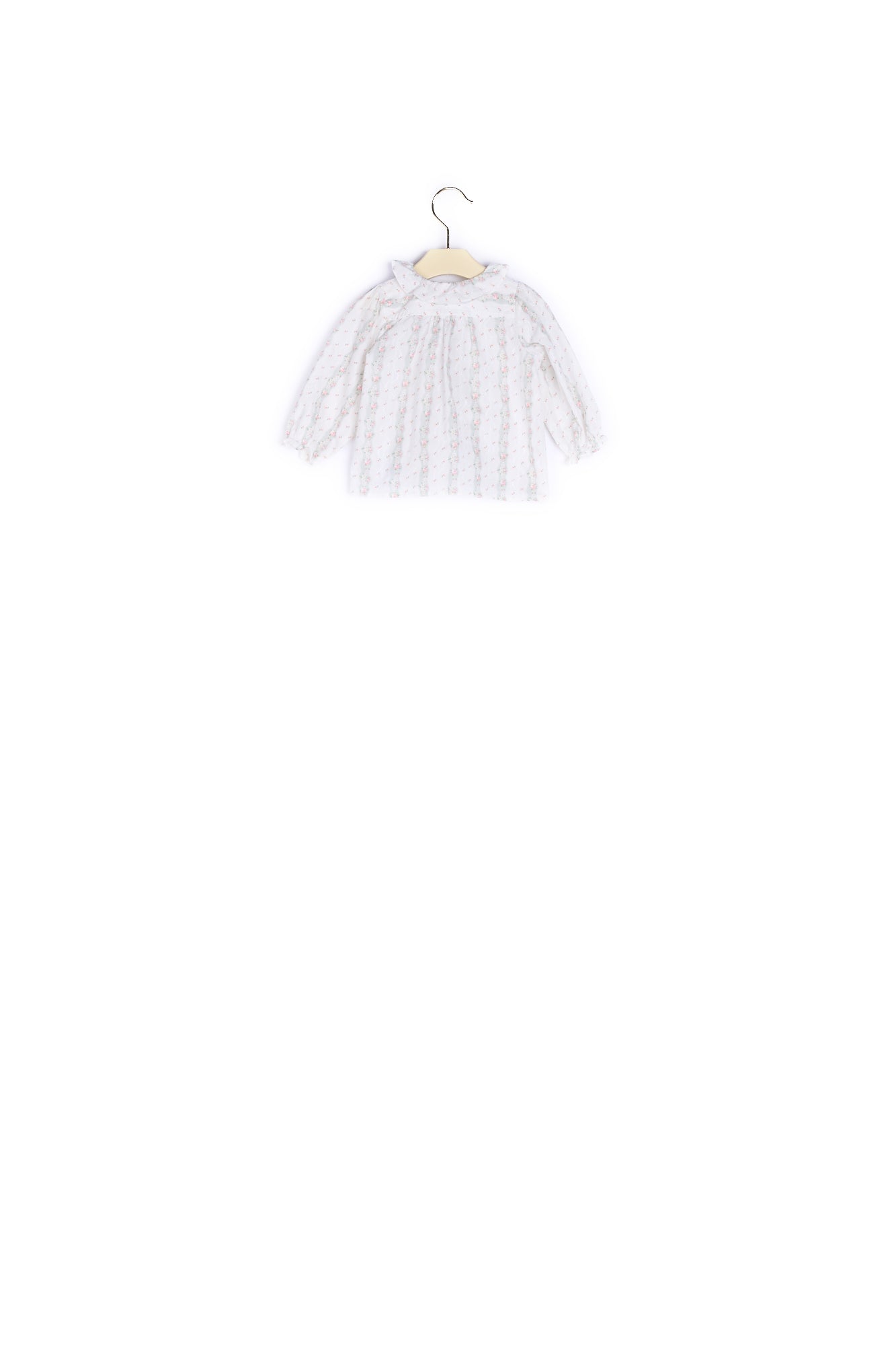 Blouse brodée et imprimée bébé - Bonpoint vintage