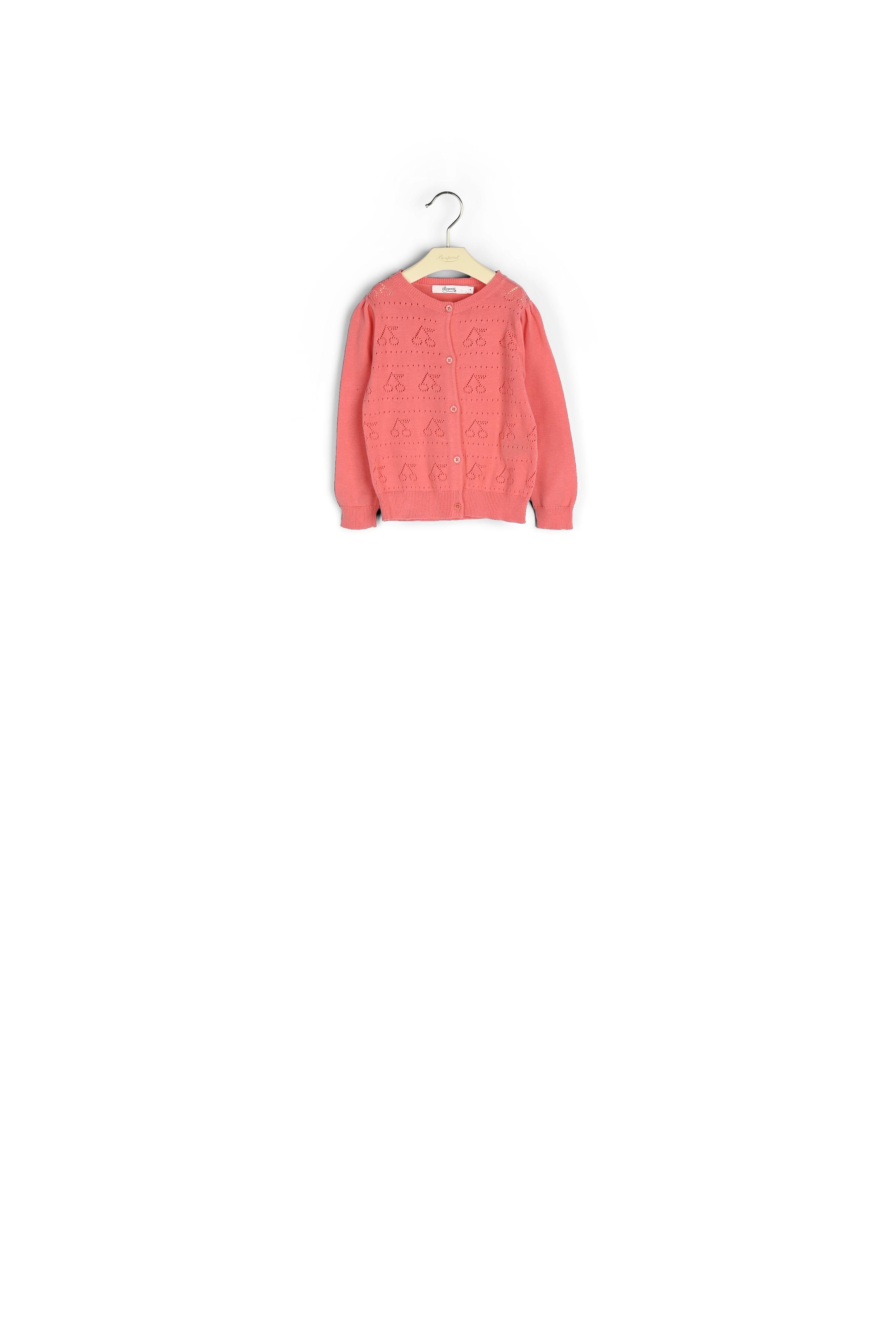 Cardigan en coton ajouré - Bonpoint vintage