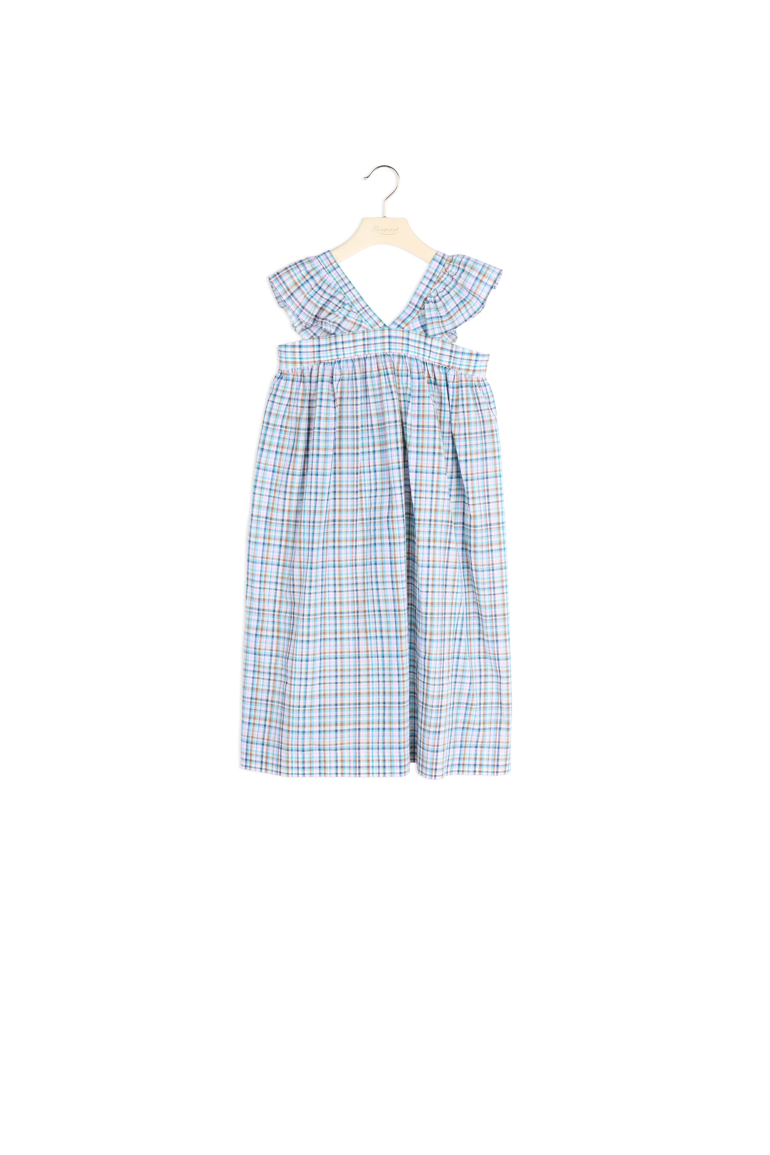 Robe à bretelles volantées - Bonpoint vintage