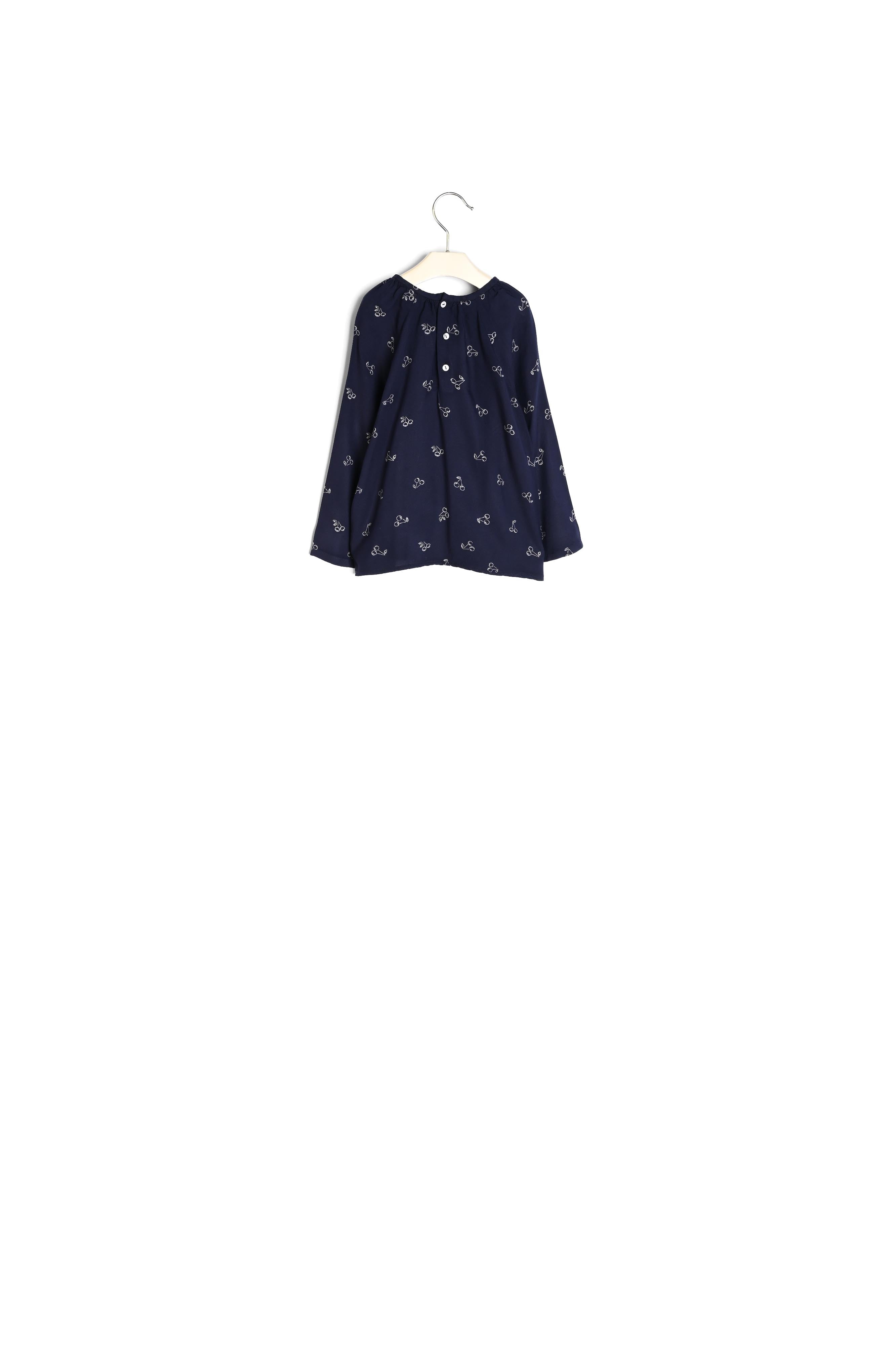 Blouse imprimée de cerises fille - Bonpoint vintage