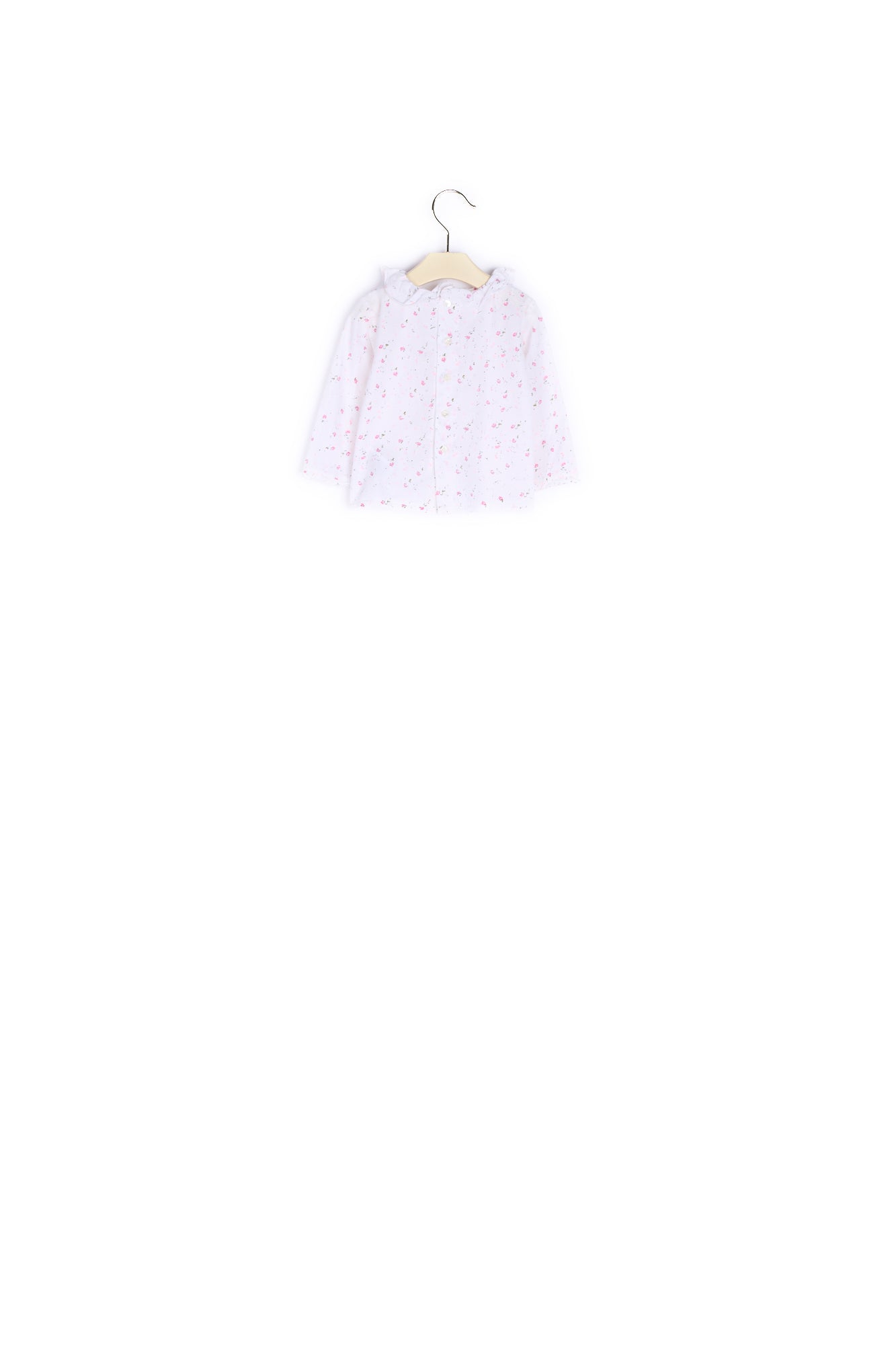 Blouse imprimée à col volanté - Bonpoint vintage