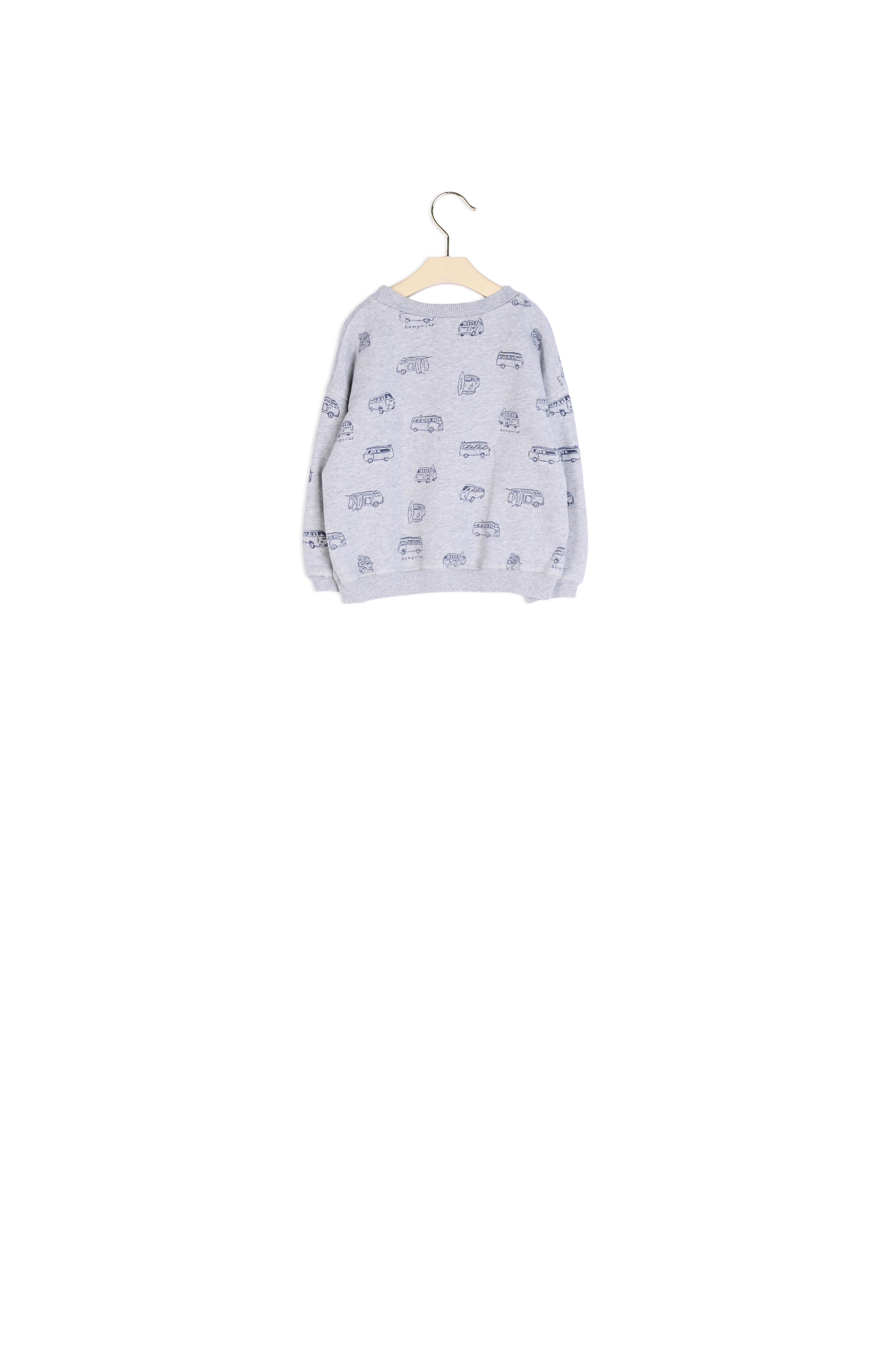 Sweat-shirt en molleton imprimé - Bonpoint vintage