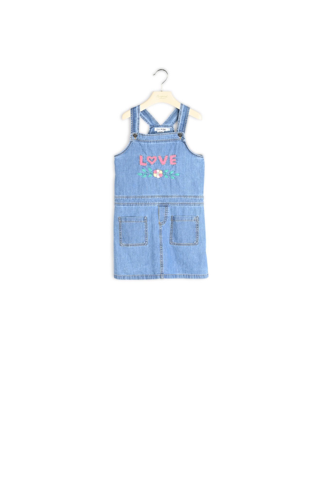 Robe en denim fille - Bonpoint vintage