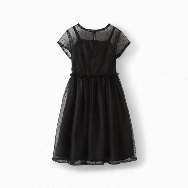 Robe en tulle brodé - Bonpoint vintage