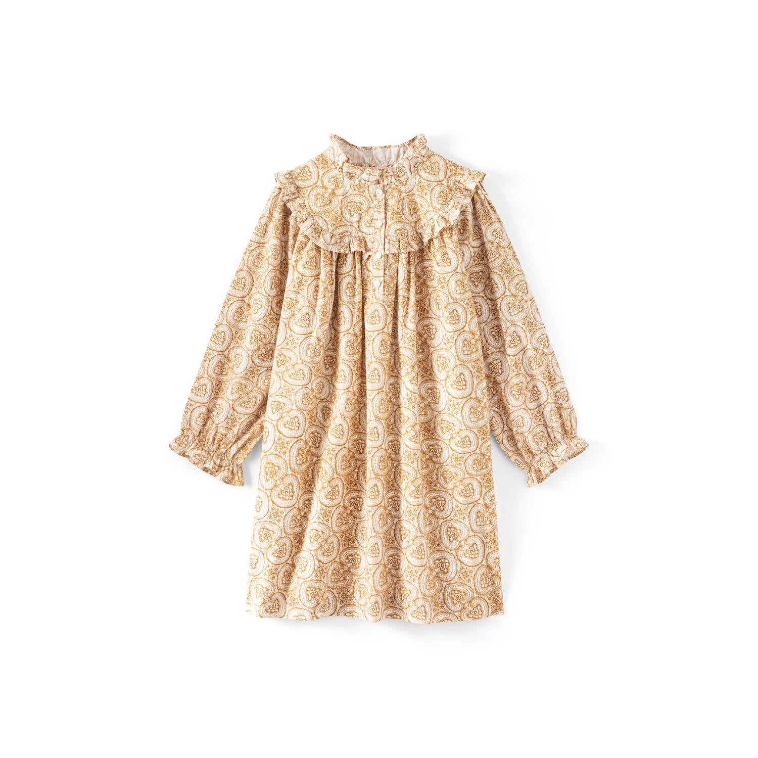Robe imprimée à volants imprimé - Bonpoint vintage