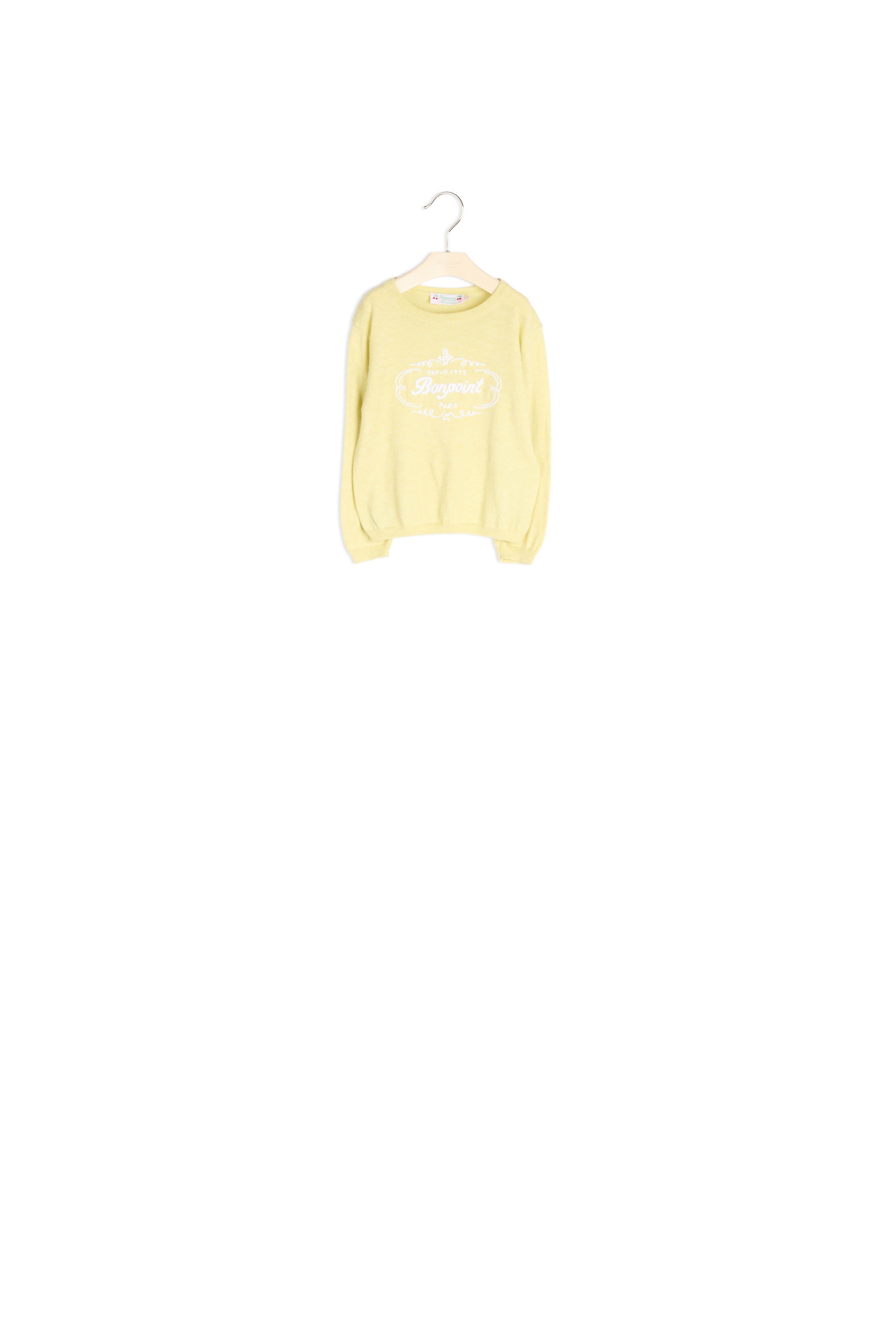 Pull avec broderie main - Bonpoint vintage
