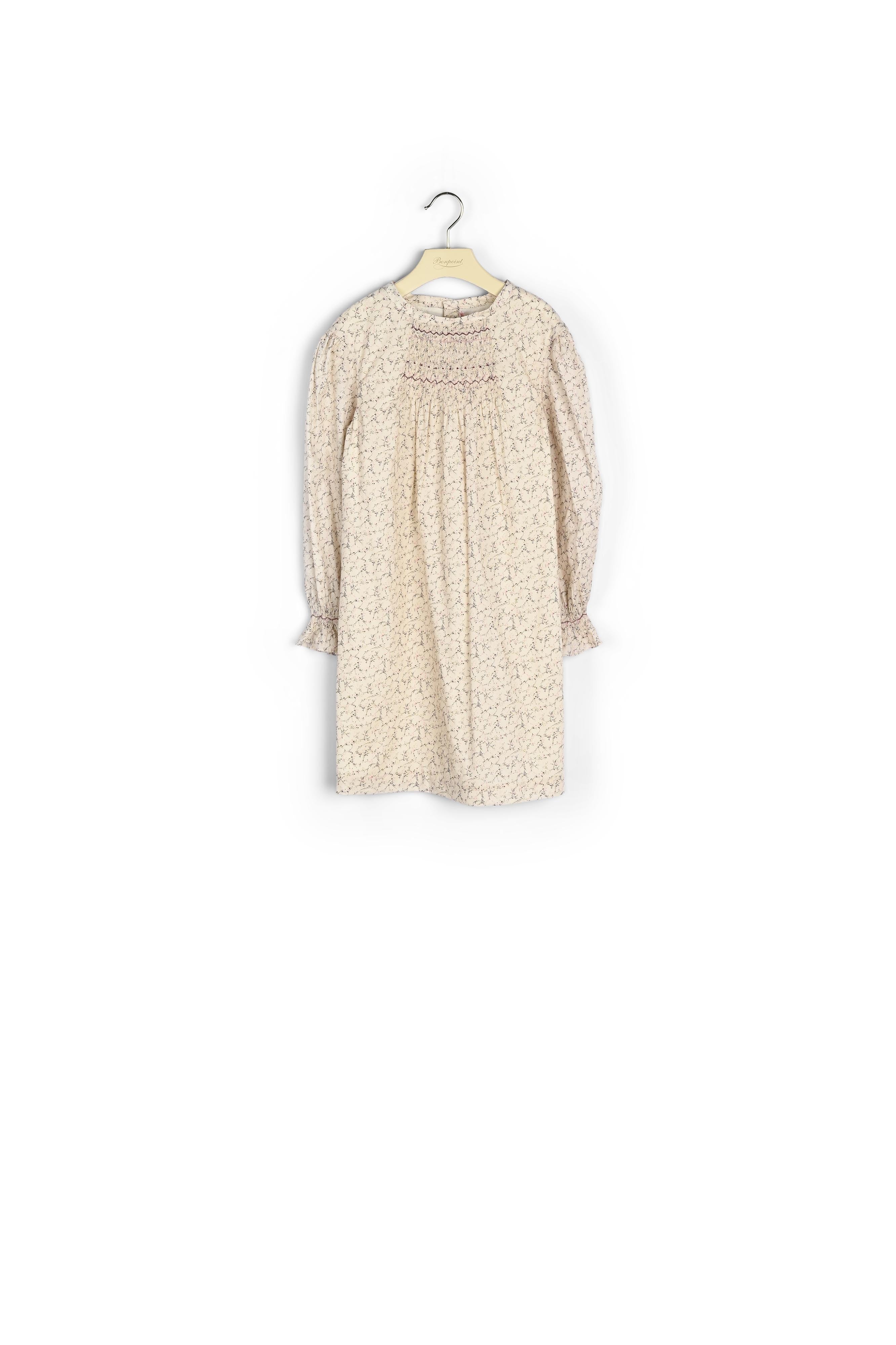 Robe smockée en tissu Liberty - Bonpoint vintage