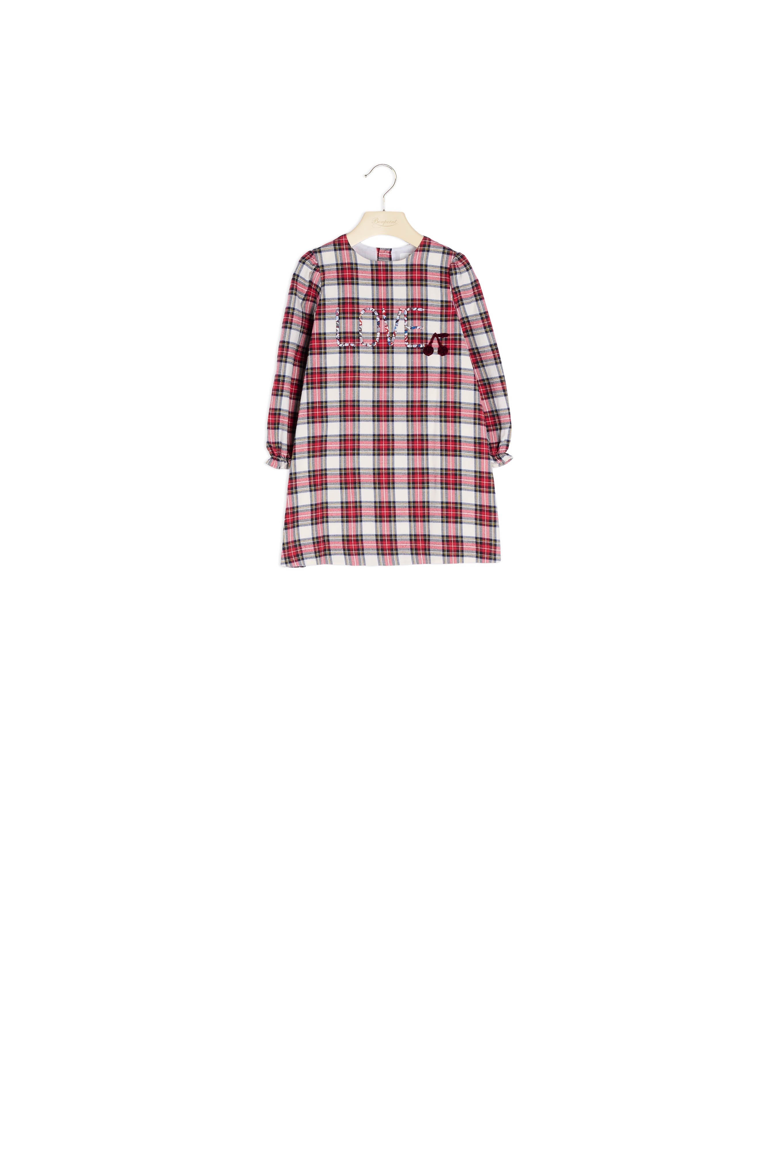Robe en twill brodé - Bonpoint vintage