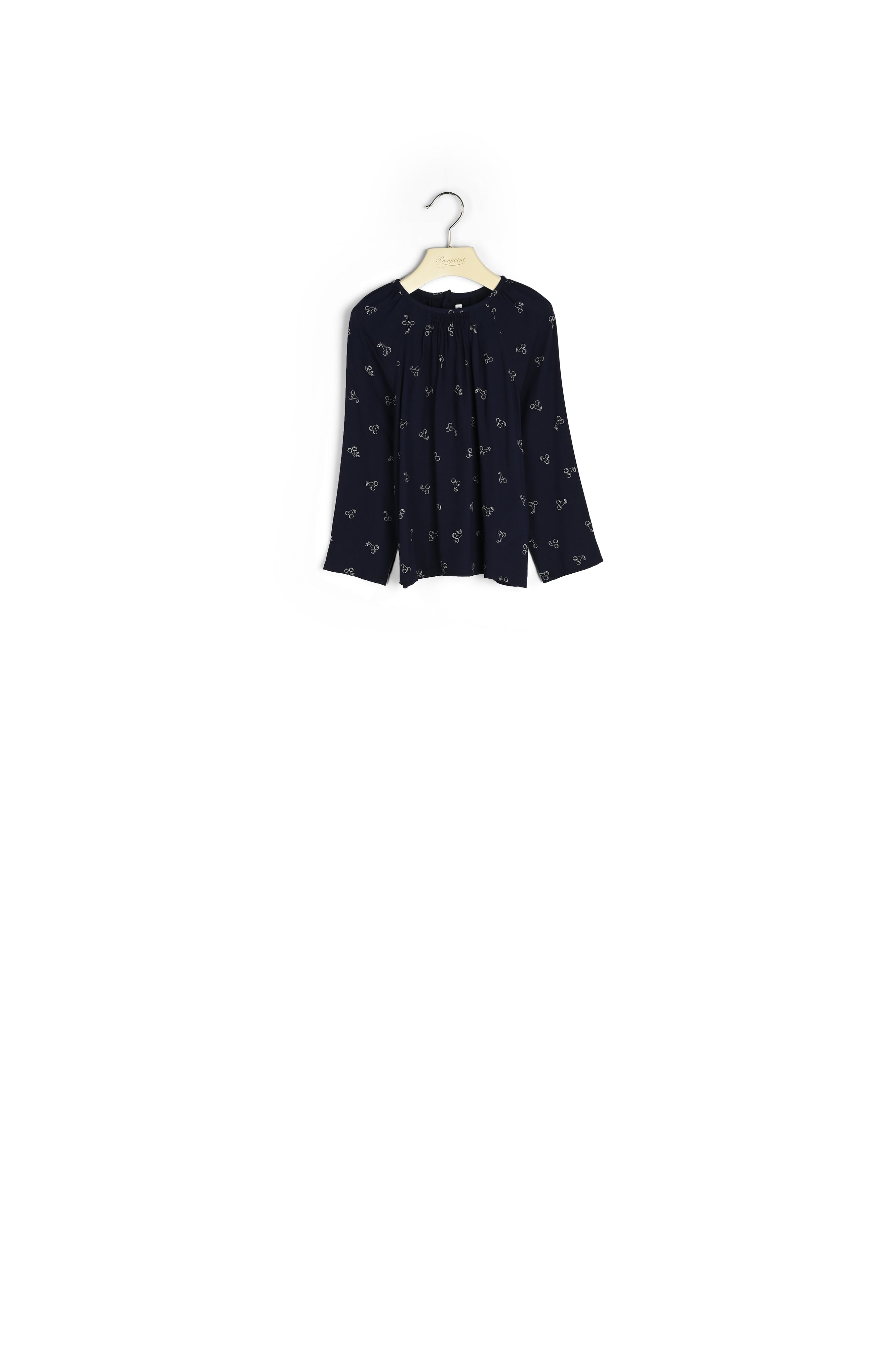 Blouse imprimée de cerises - Bonpoint vintage