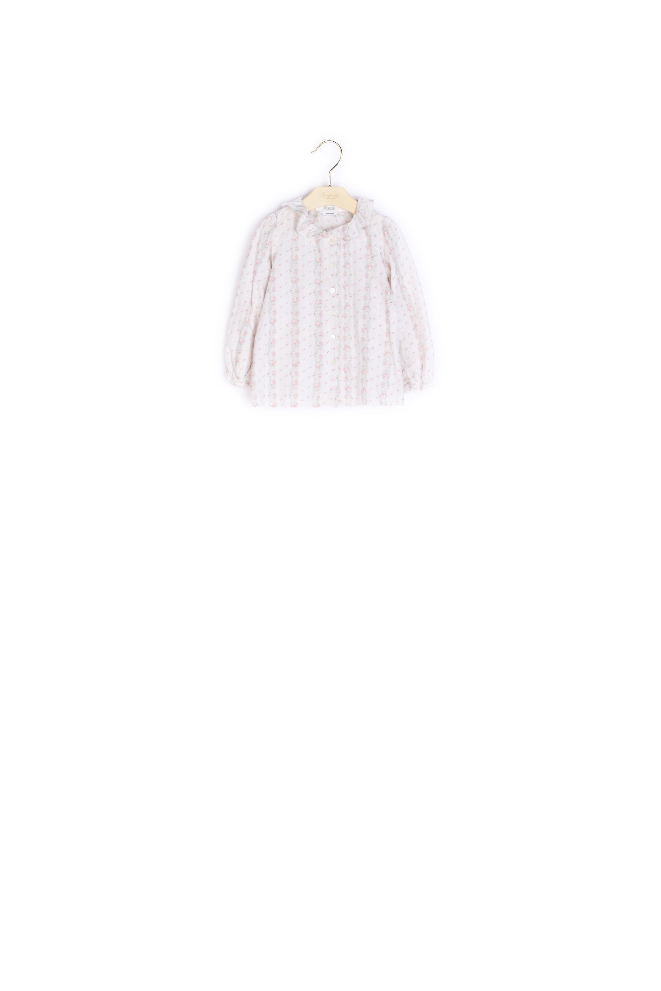 Blouse brodée et imprimée bébé - Bonpoint vintage