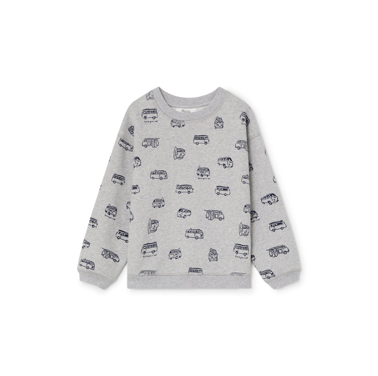Sweat-shirt en molleton imprimé - Bonpoint vintage