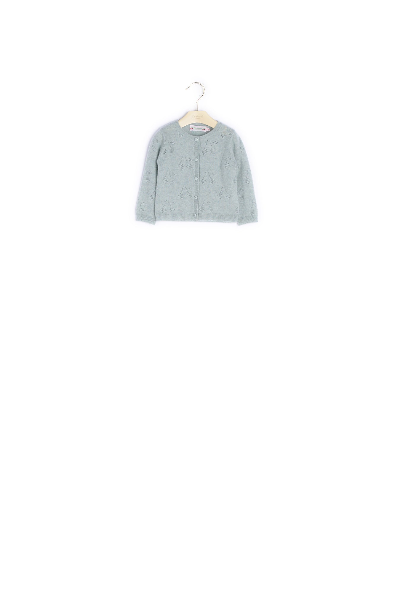 Cardigan en cachemire ajouré bébé - Bonpoint vintage