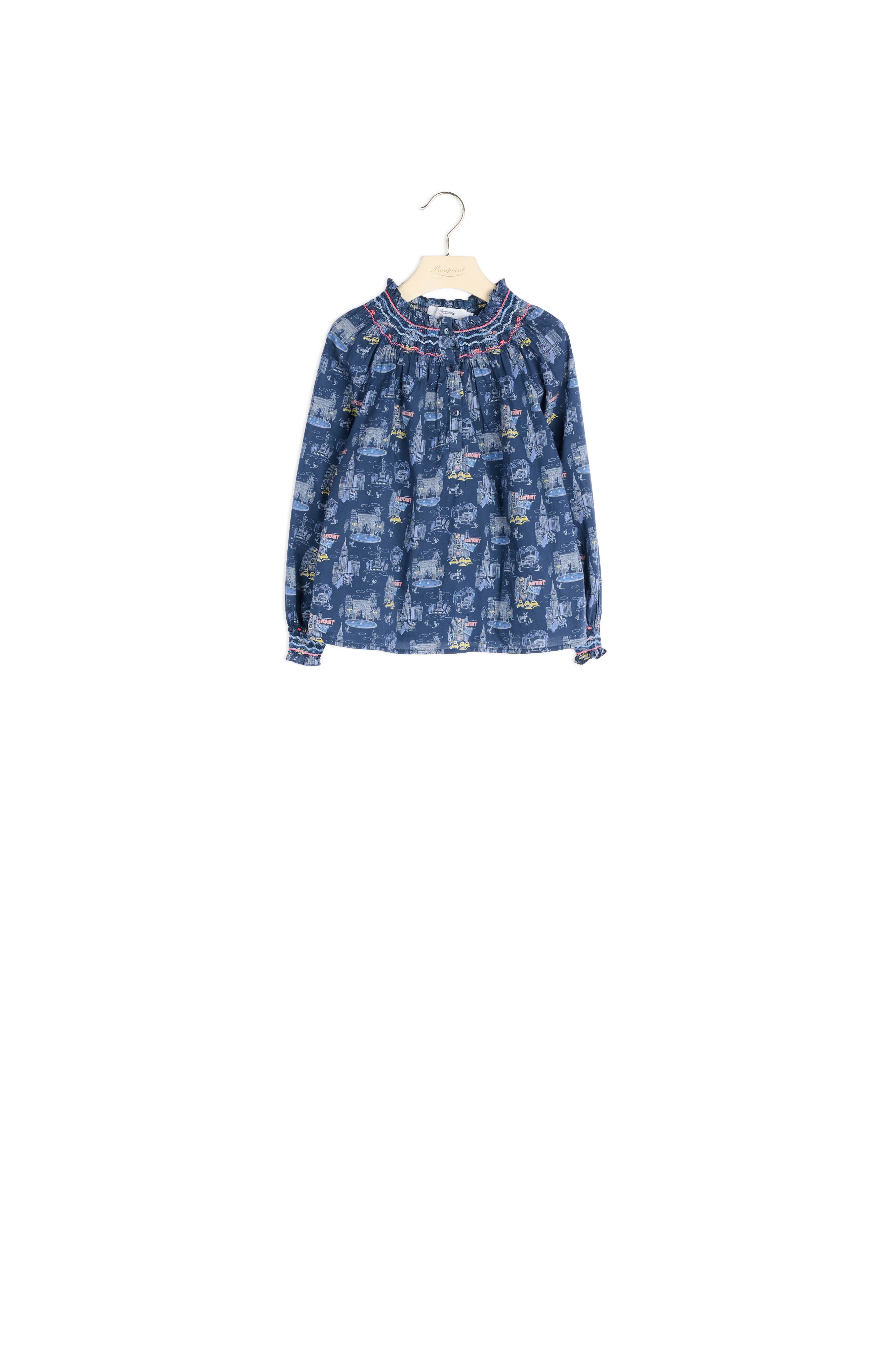 Blouse en tissu Liberty exclusif - Bonpoint vintage