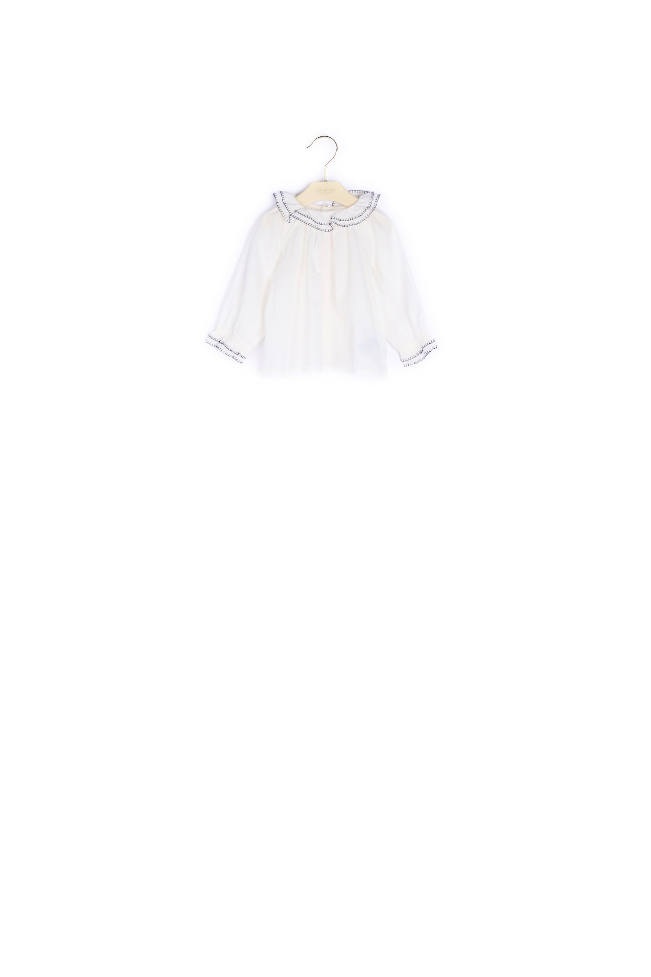 Blouse à volants brodés bébé - Bonpoint vintage