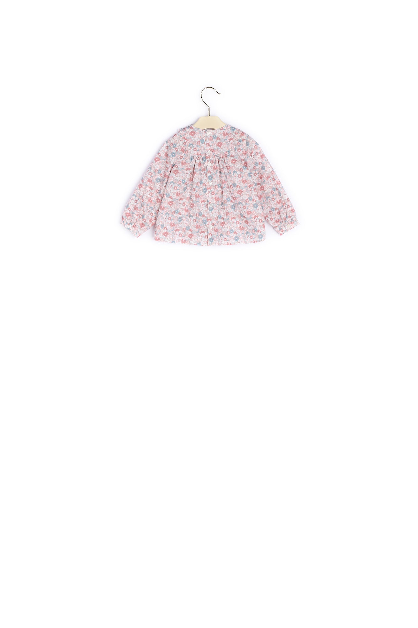 Blouse avec plastron et plis plats bébé - Bonpoint vintage