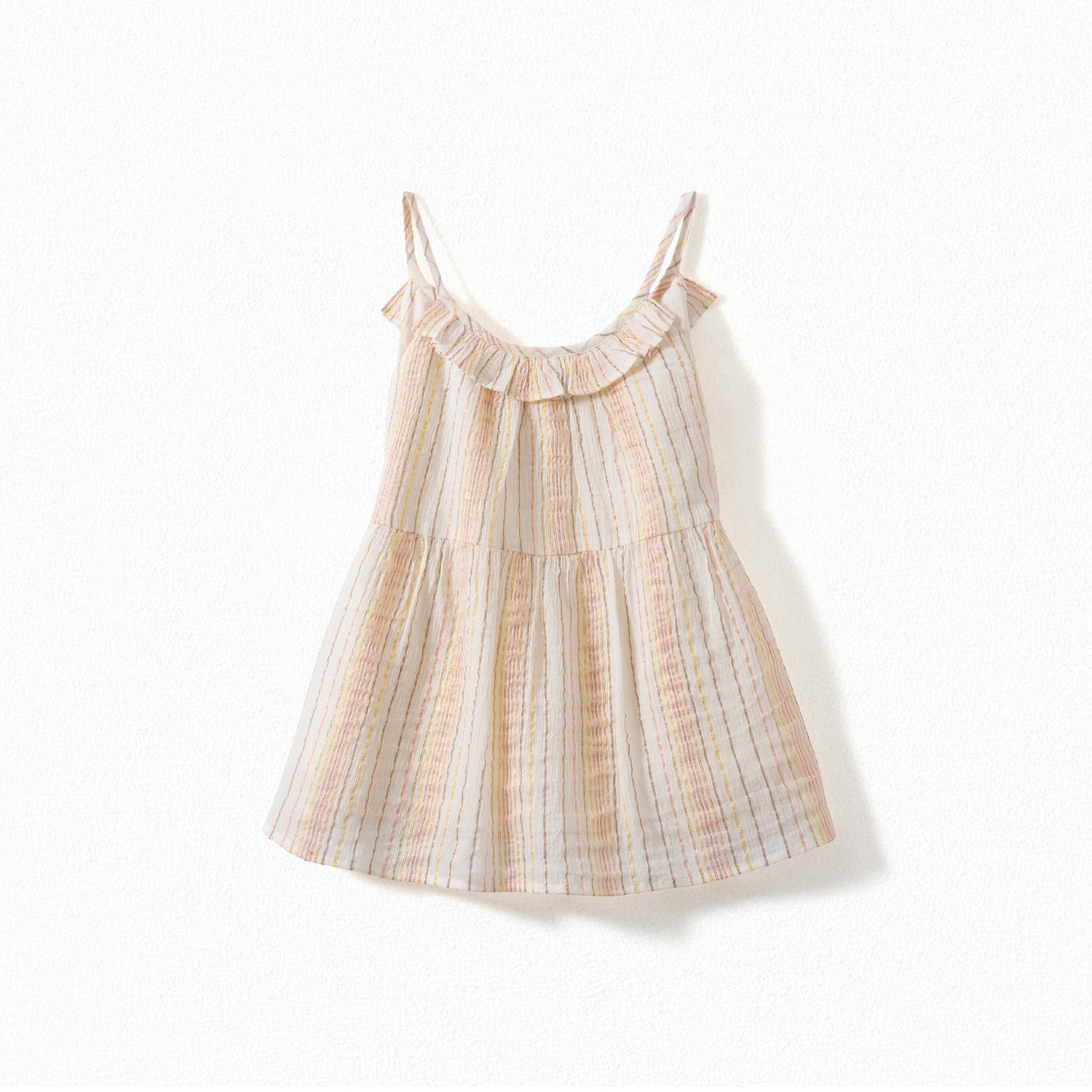 Blouse en coton métallisé rayures - Bonpoint vintage