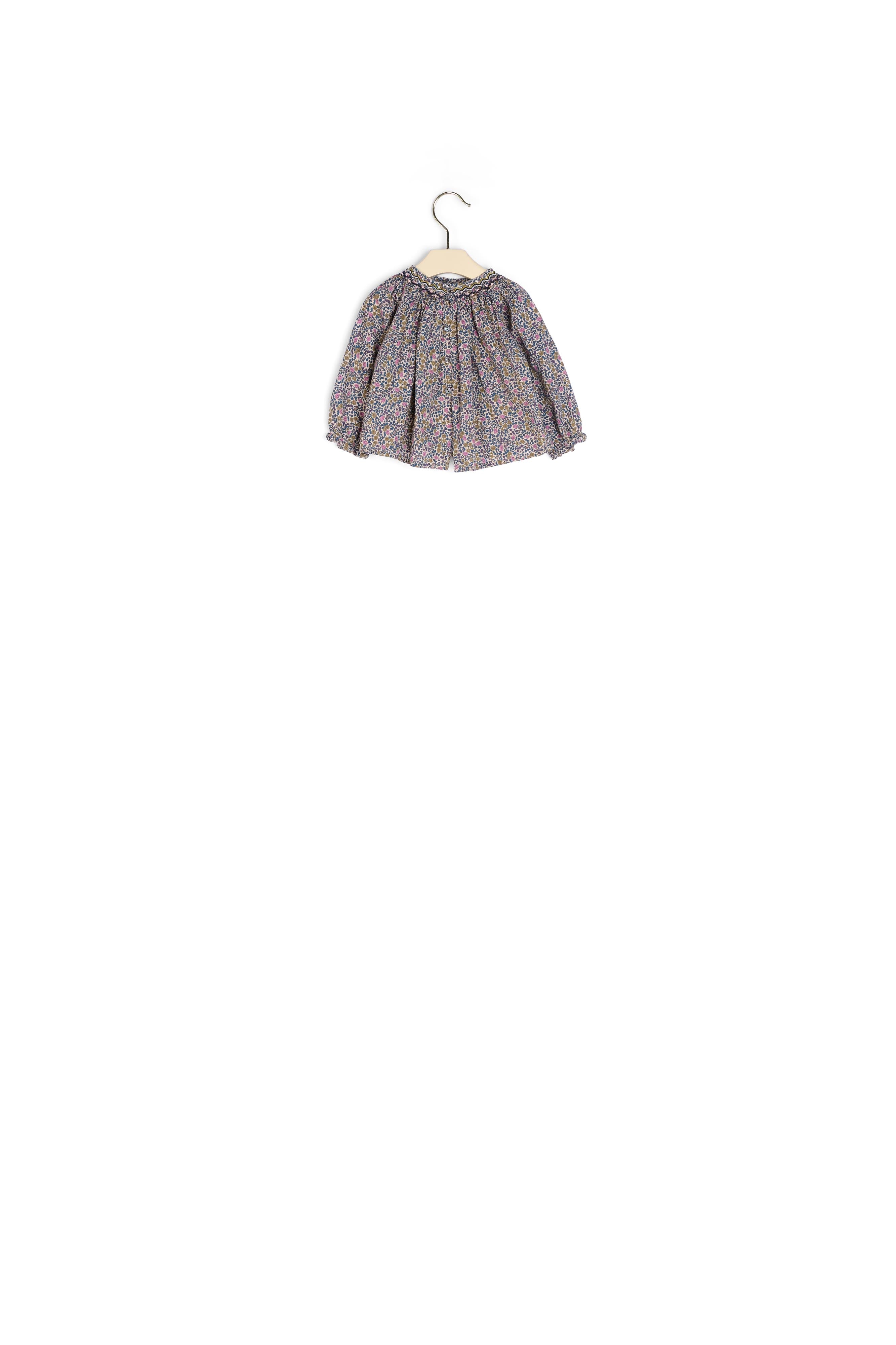 Blouse smockée Griotte - Bonpoint vintage