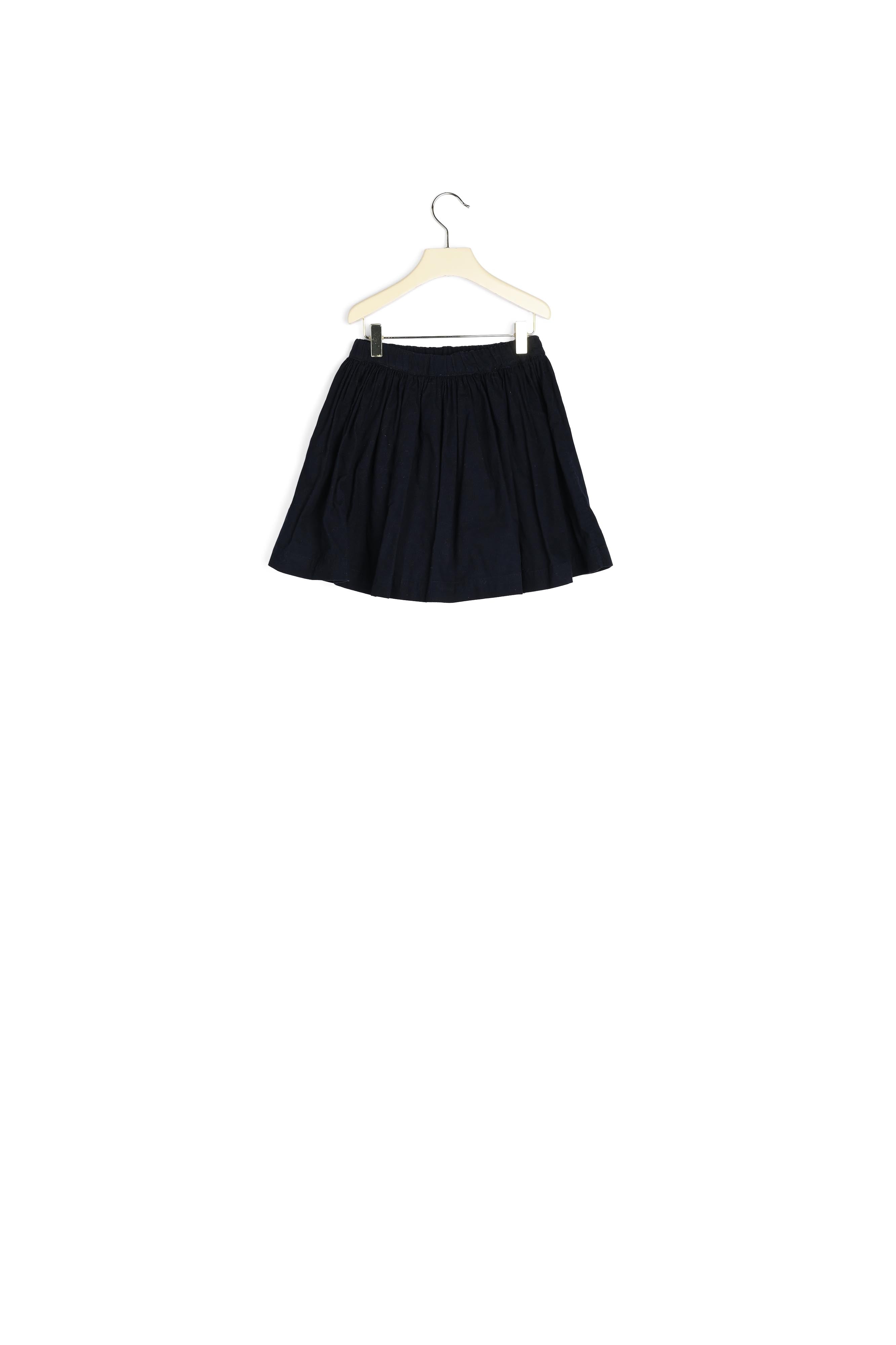 Jupe courte ample fille en velours milleplumes - Bonpoint vintage