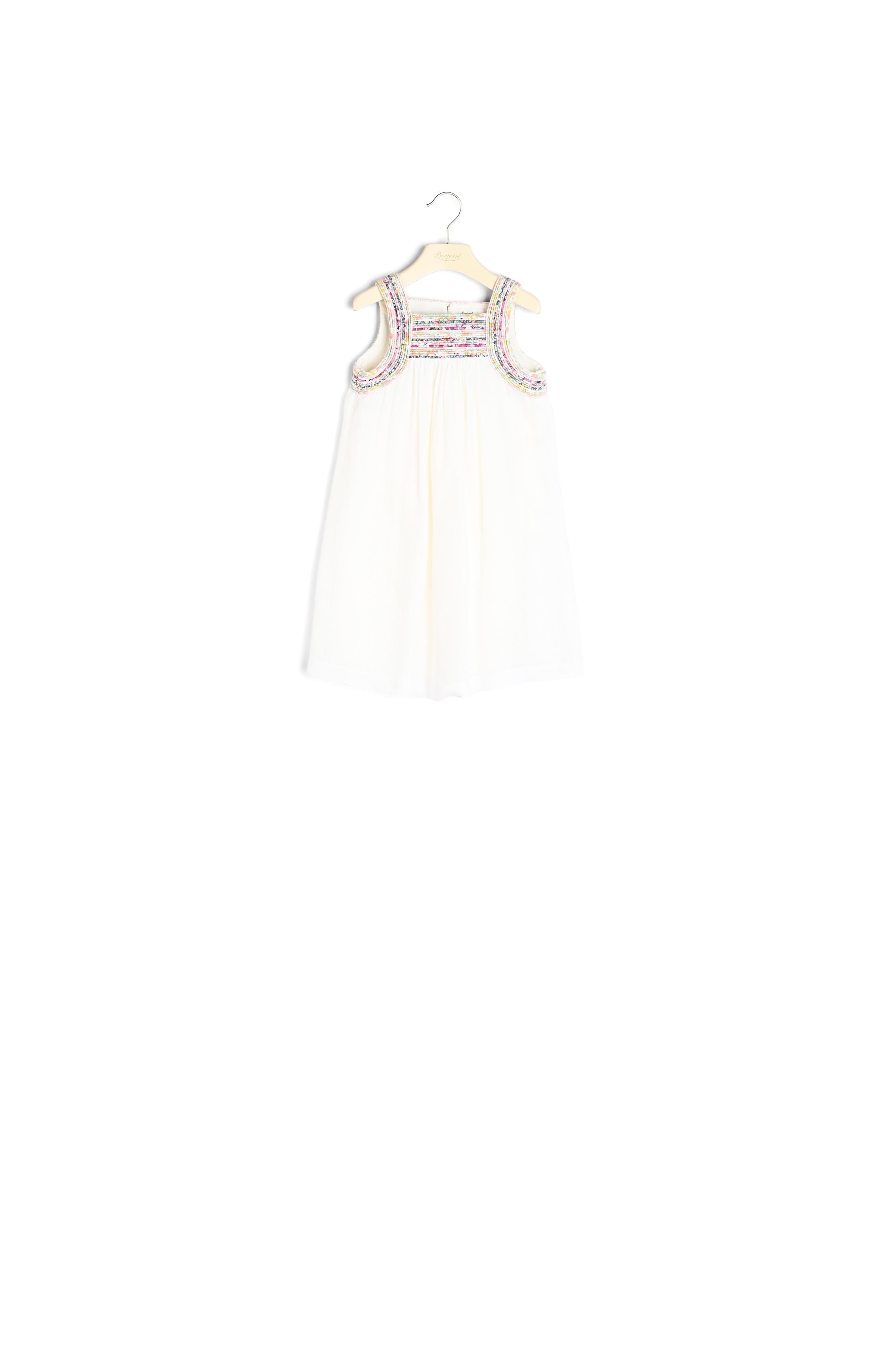 Robe à passepoils tissu Liberty fille - Bonpoint vintage