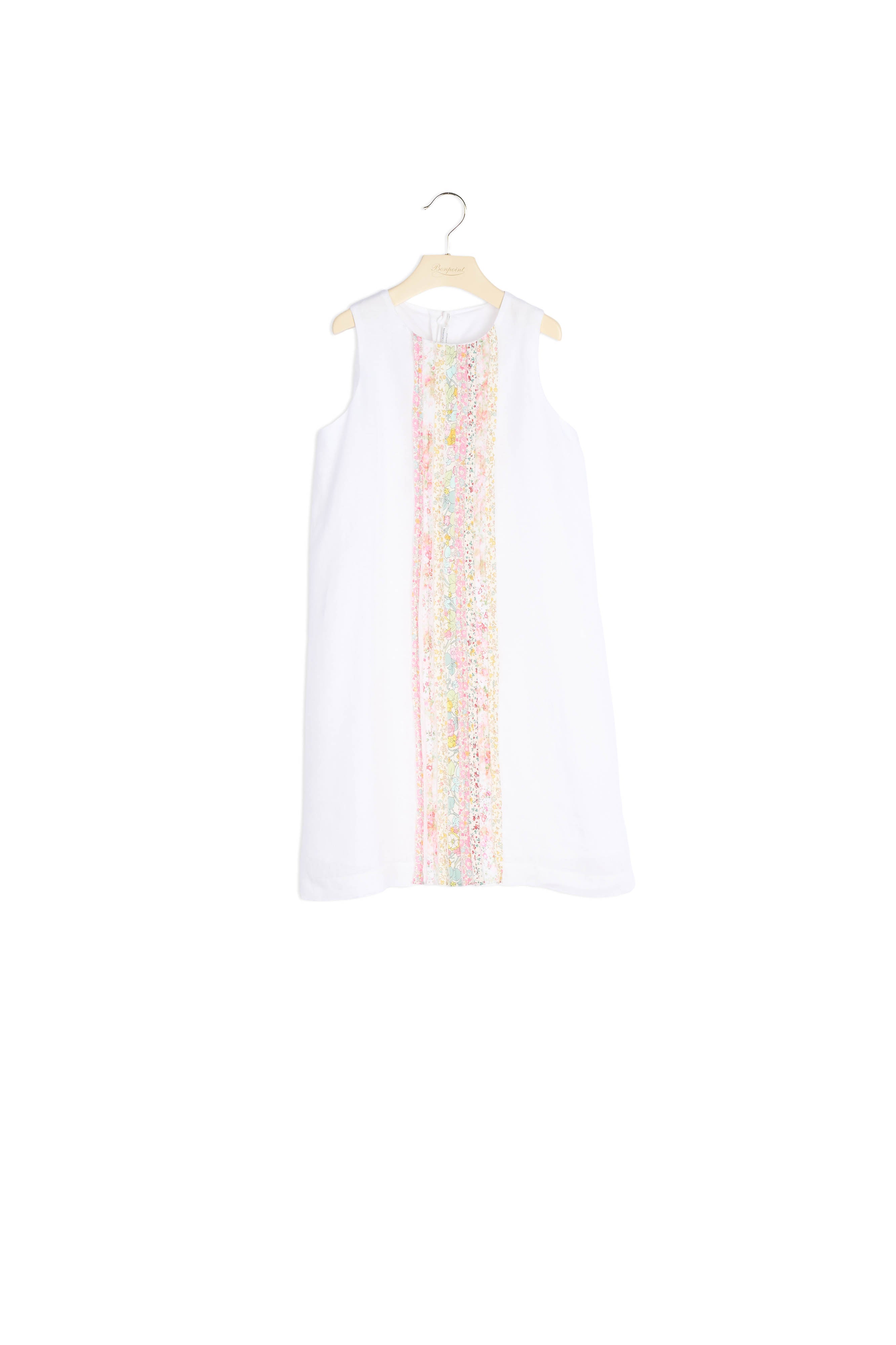 Robe en lin et tissu Liberty - Bonpoint vintage