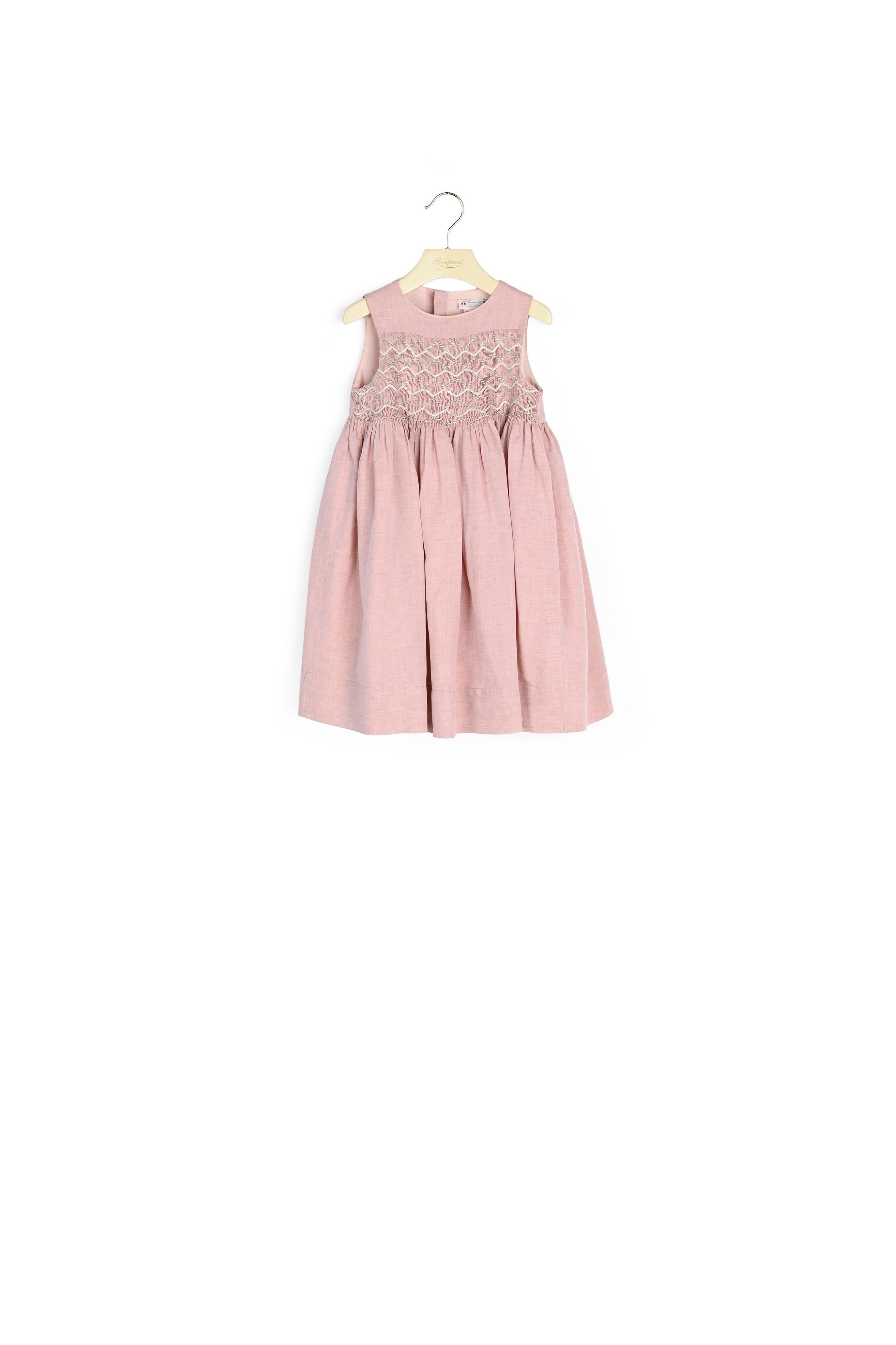 Robe smockée sans manche - Bonpoint vintage