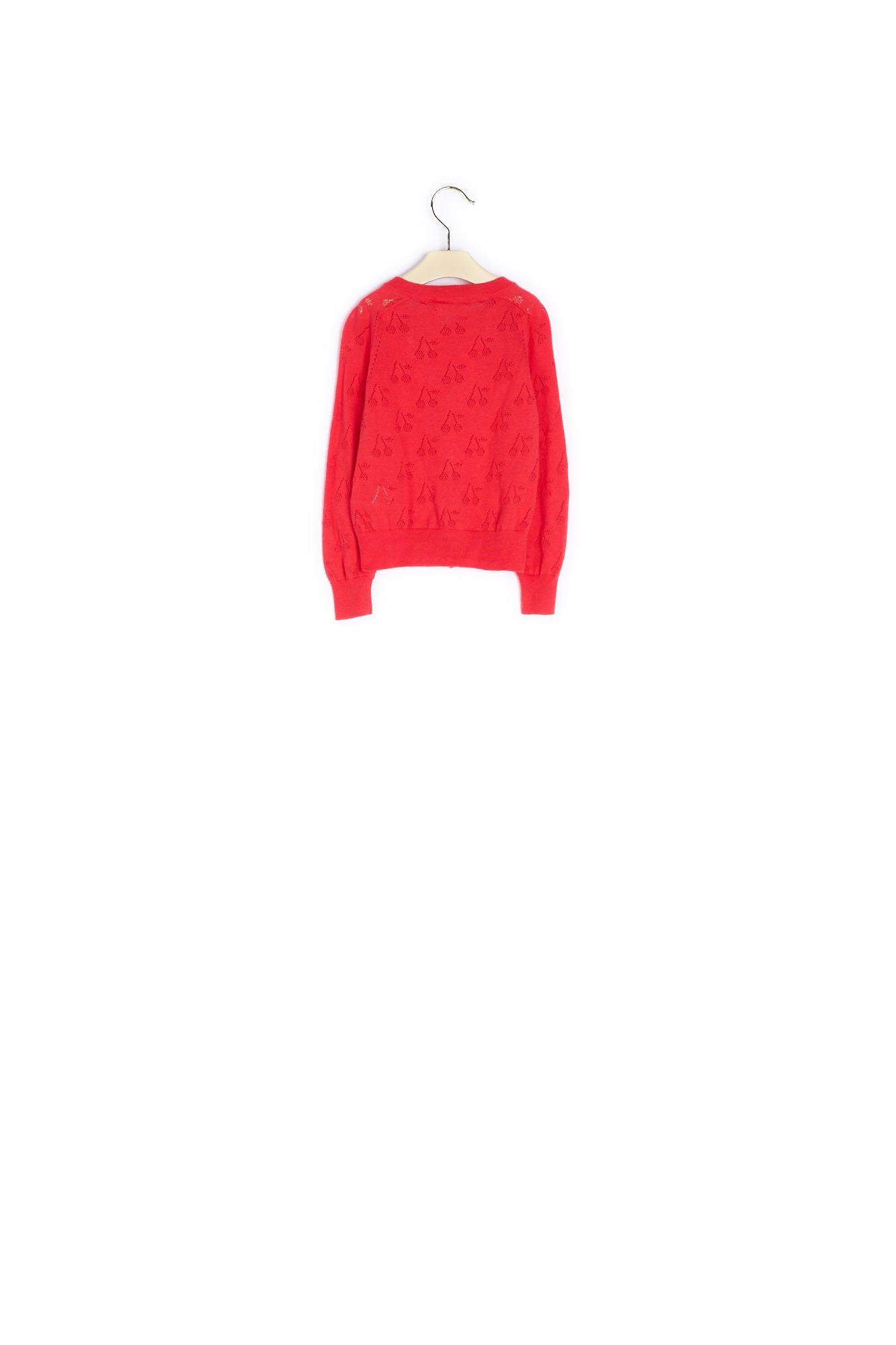 Cardigan à cerises ajourées fille jcoquelicot - Bonpoint vintage