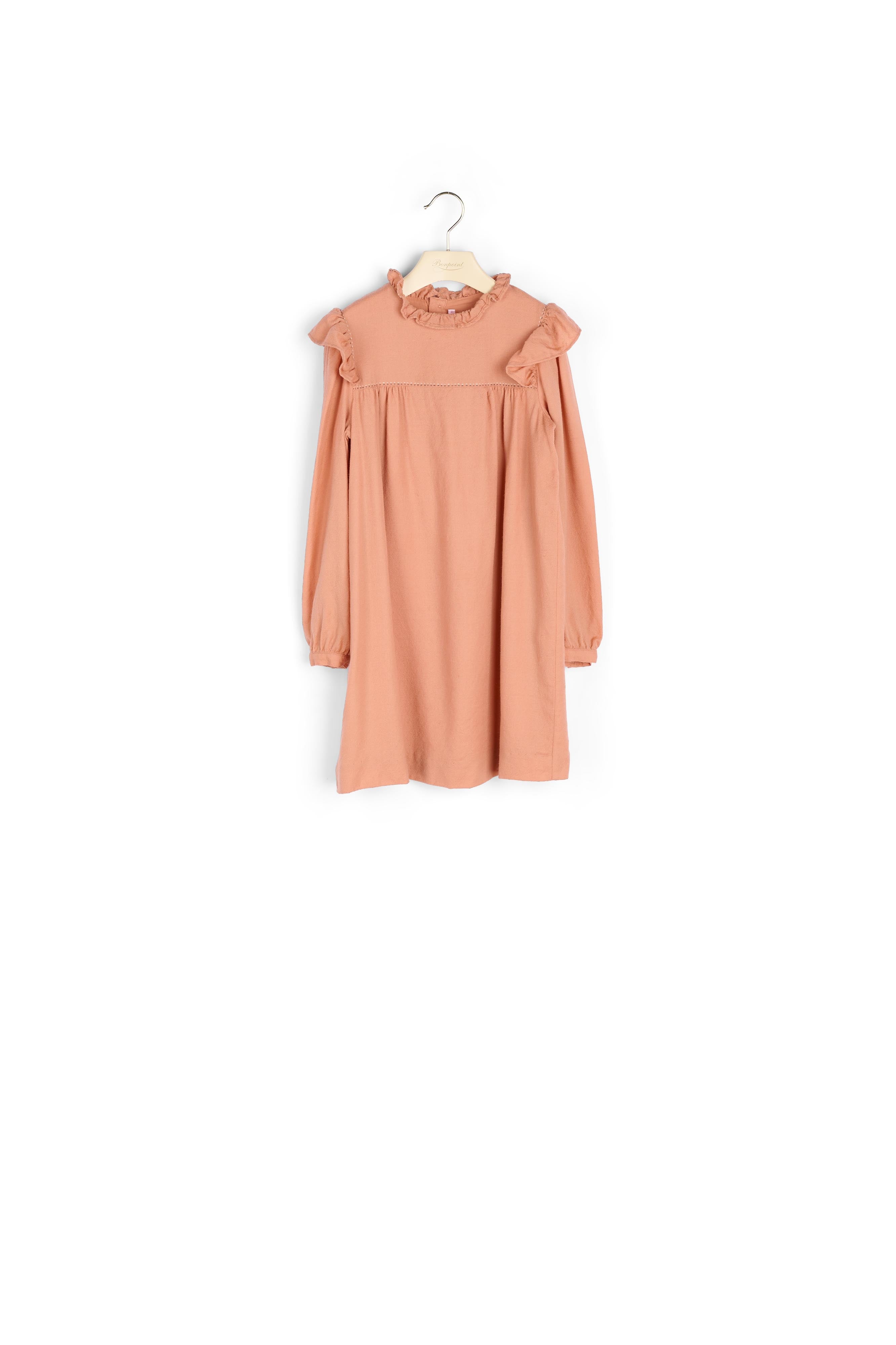Robe volantée et brodée fille - Bonpoint vintage