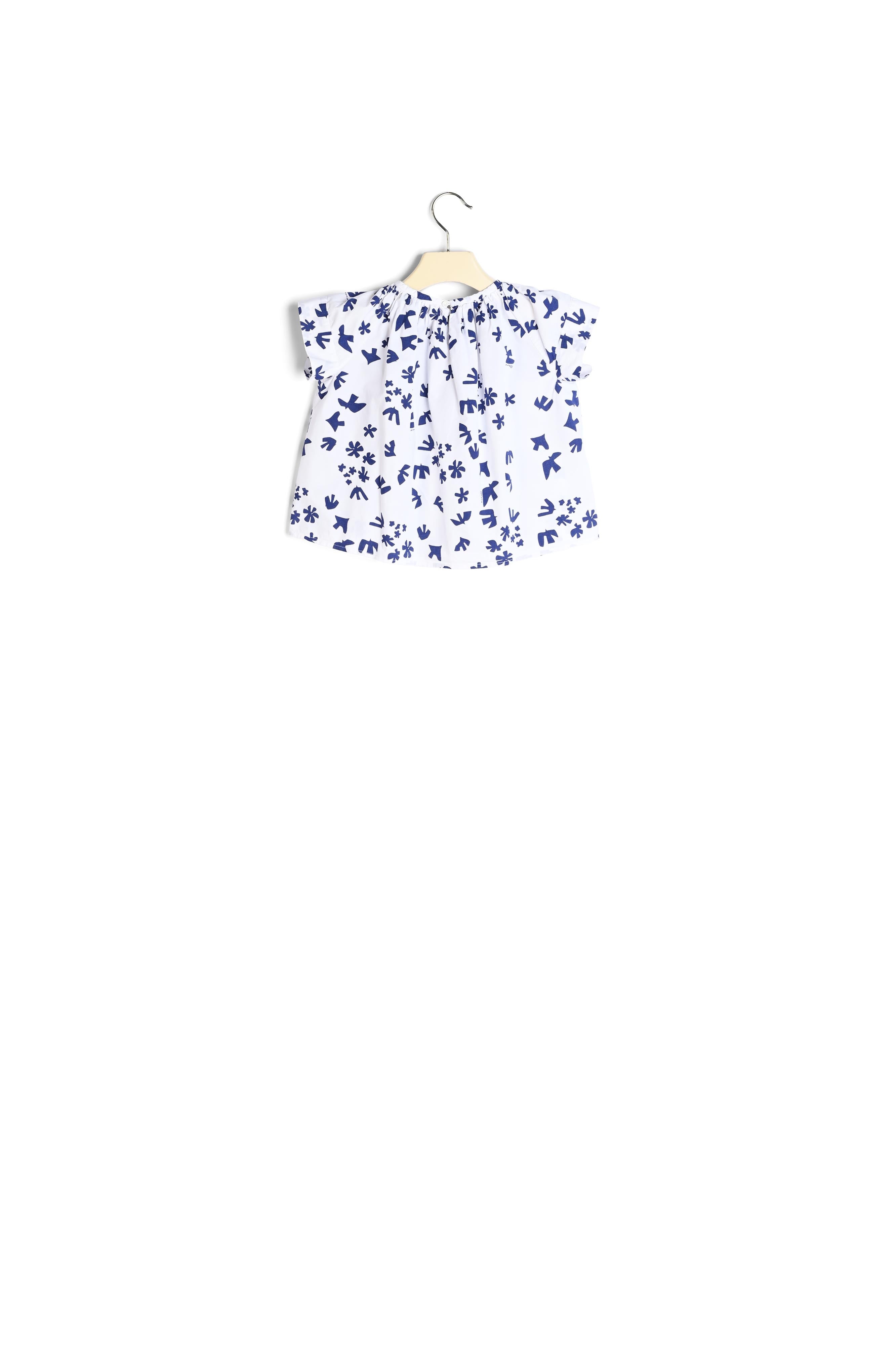 Blouse en popeline imprimée - Bonpoint vintage