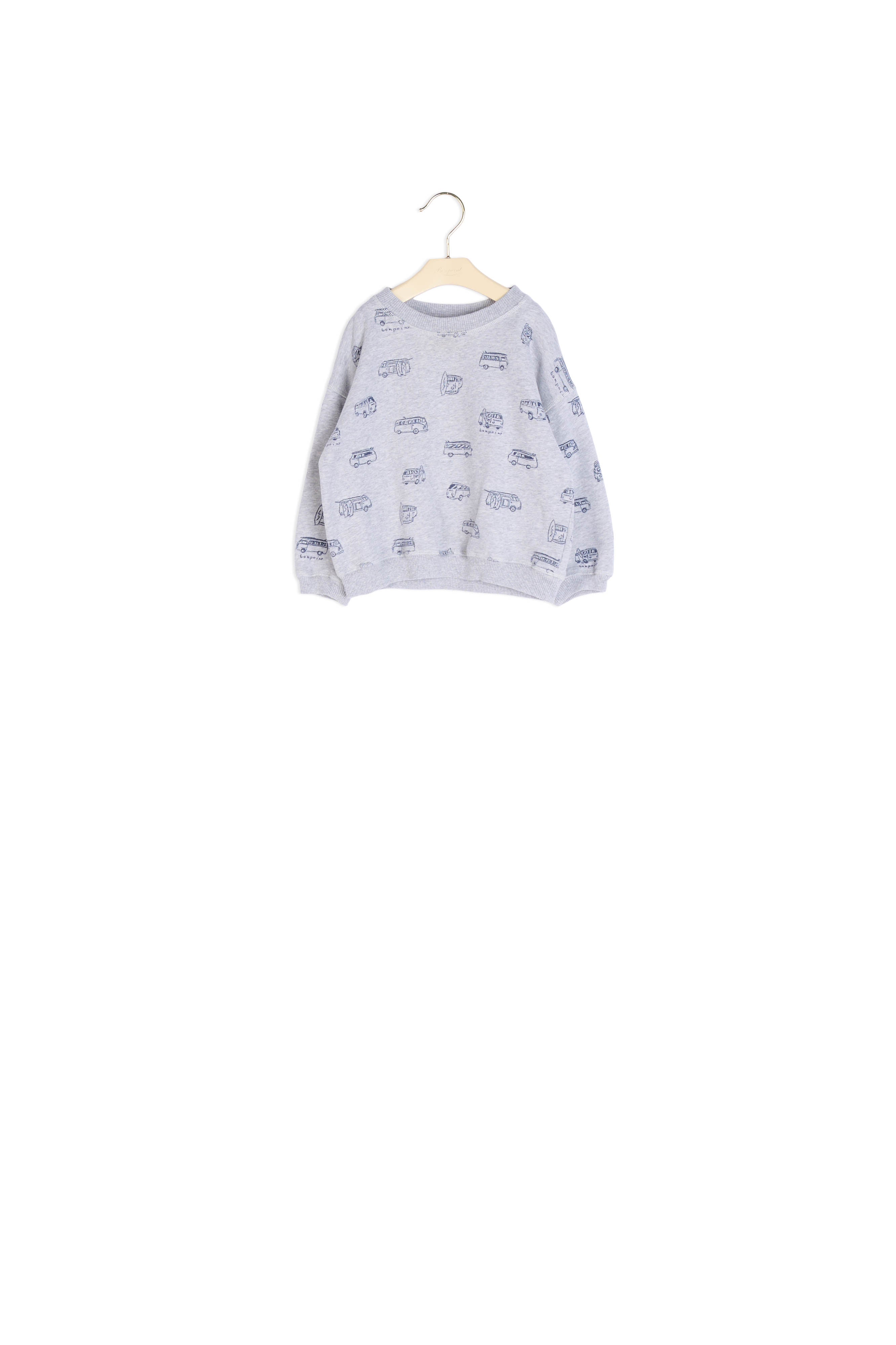 Sweat-shirt en molleton imprimé - Bonpoint vintage