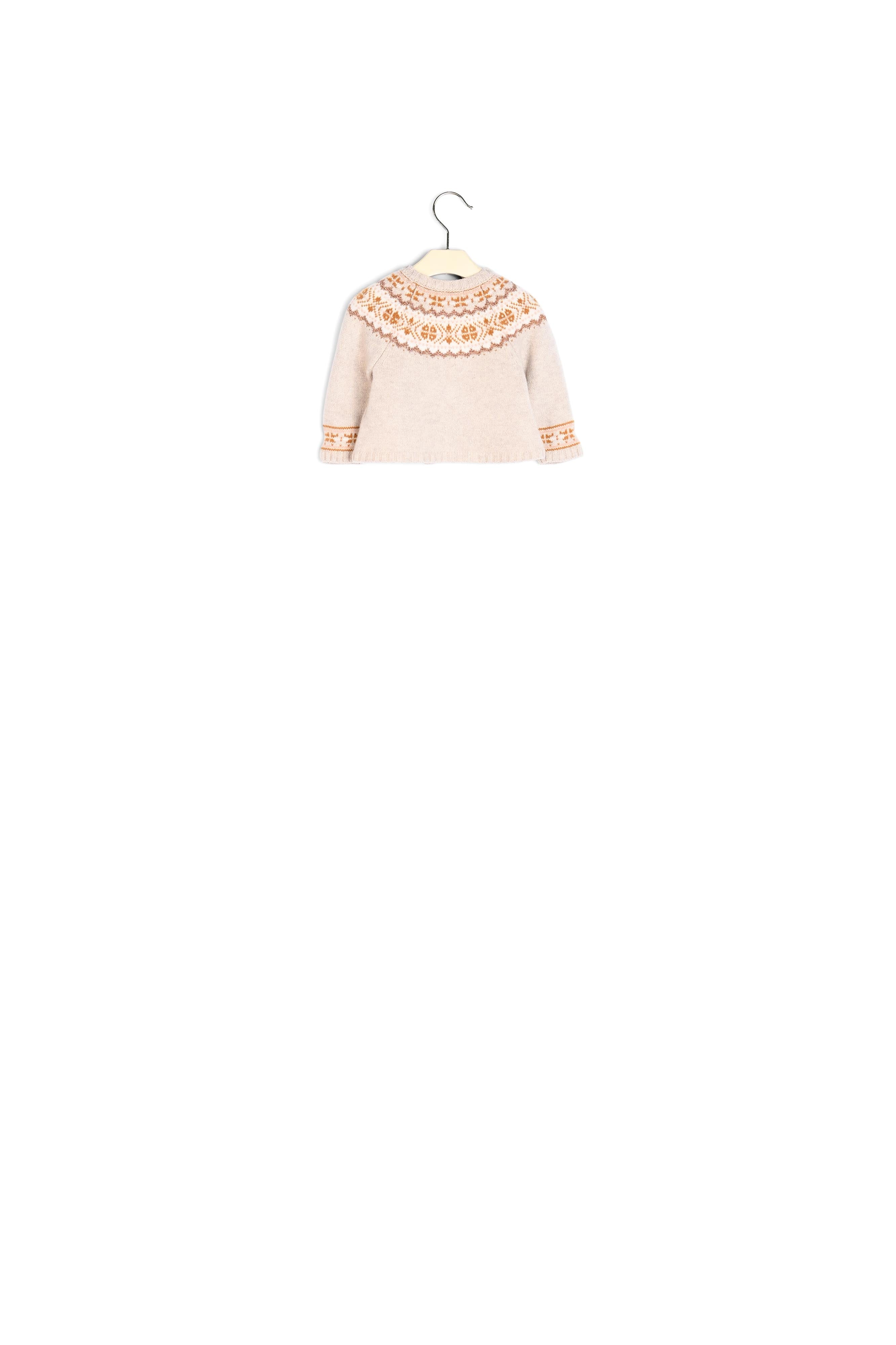 Pull en mérinos à intarsia bébé - Bonpoint vintage